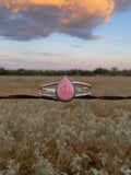 Pink Conch Teardrop Cuff Bracelet | 925 Sterling Silver G769