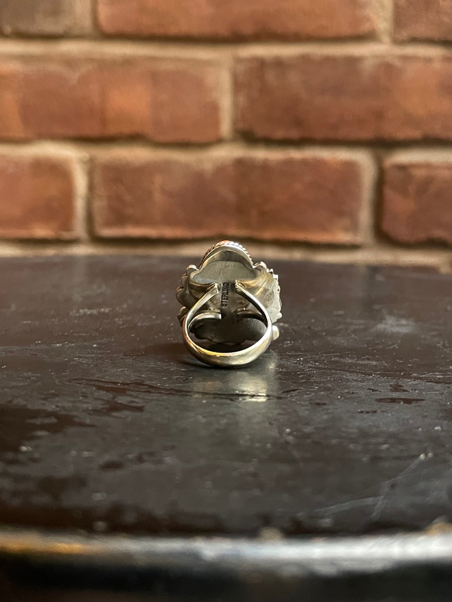 Spiny Oyster Floral Ring Size 6 | 925 Sterling Silver Southwest E168