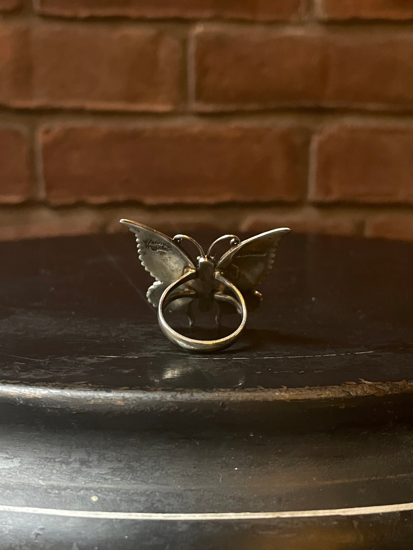 Turquoise Butterfly Ring Size 9 | 925 Sterling Silver C919