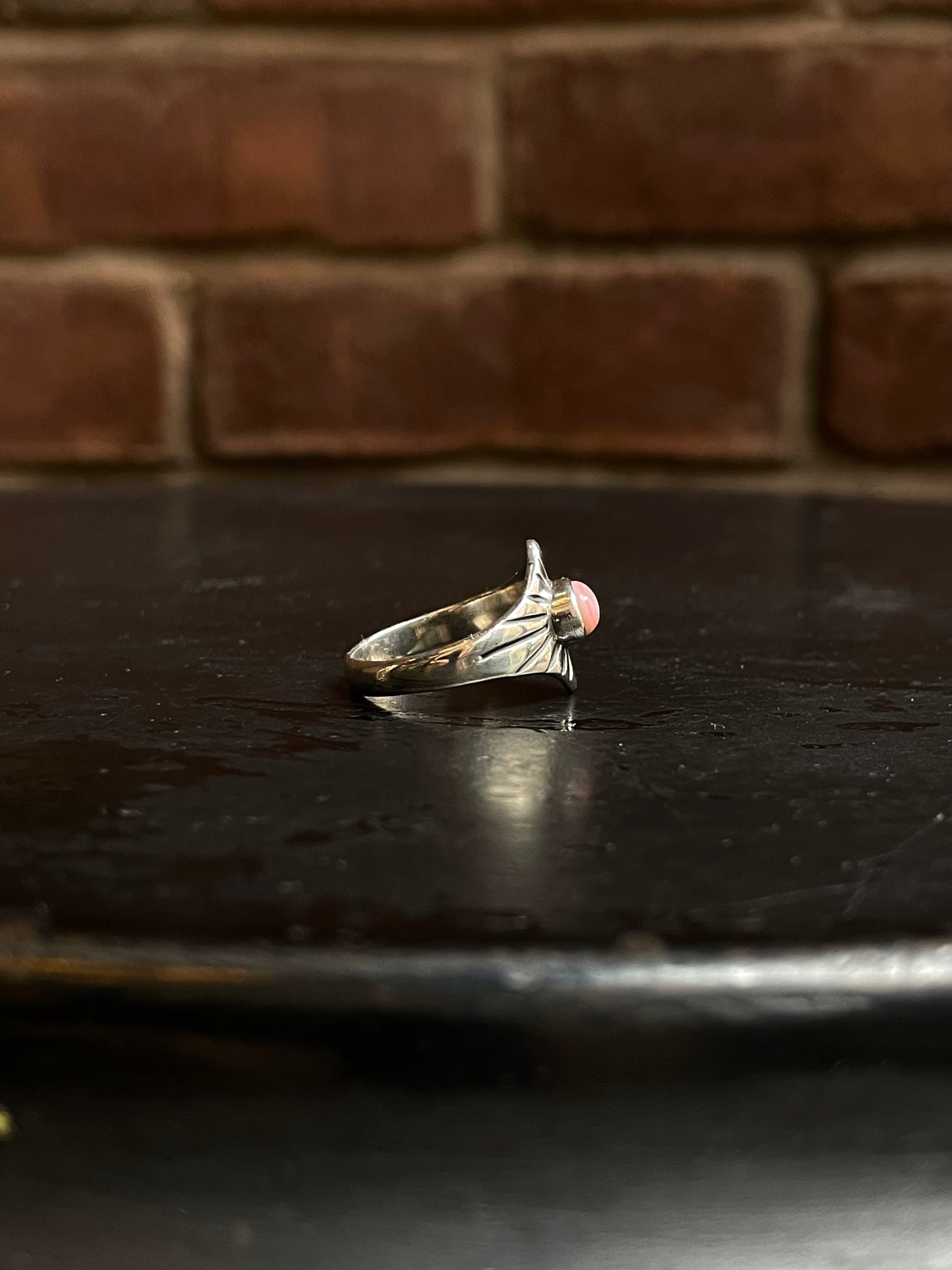 Pink Conch Ring Size 7.25 | 925 Sterling Silver Southwest E137