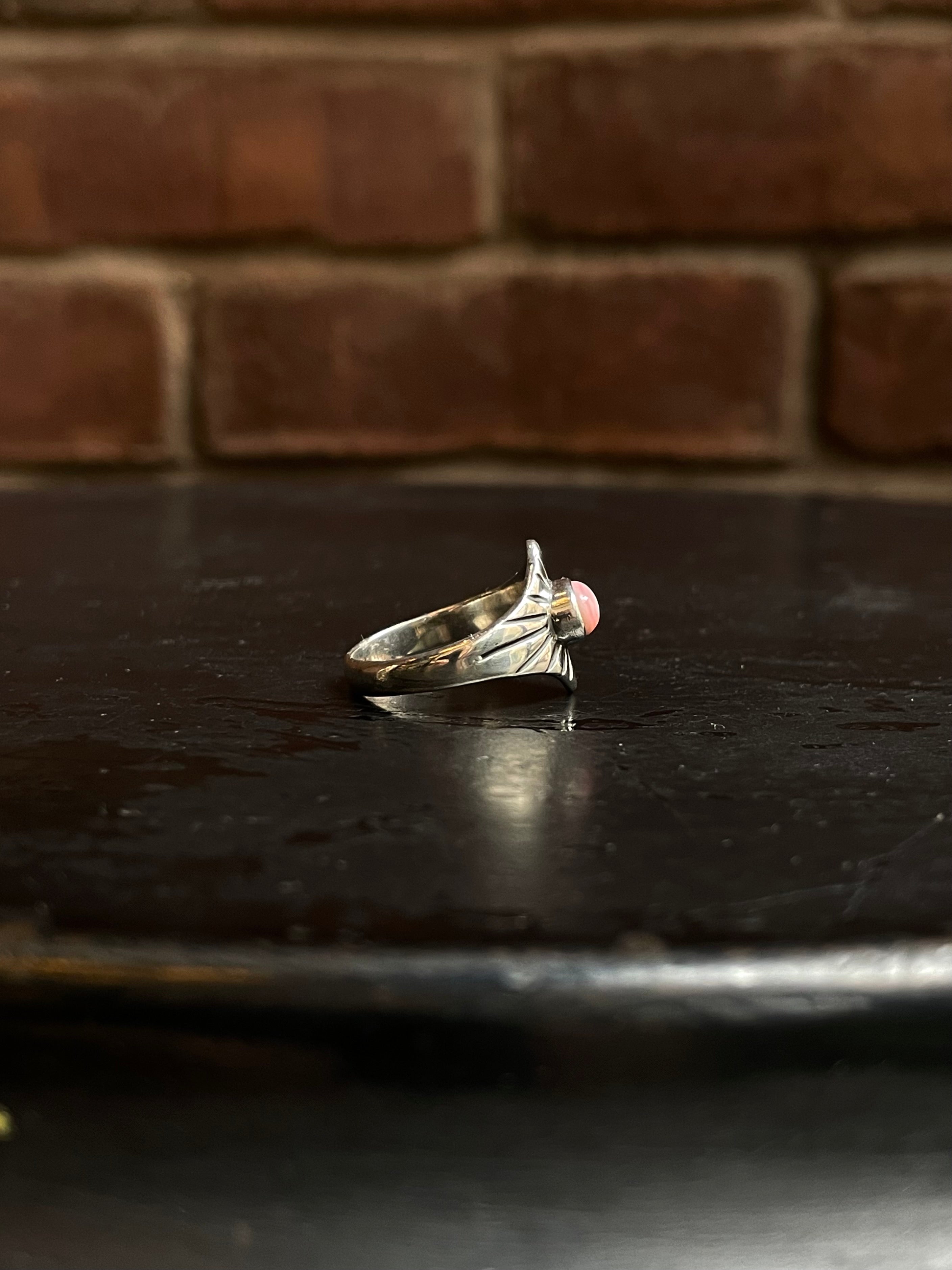 Pink Conch Ring Size 7.25 | 925 Sterling Silver Southwest E137
