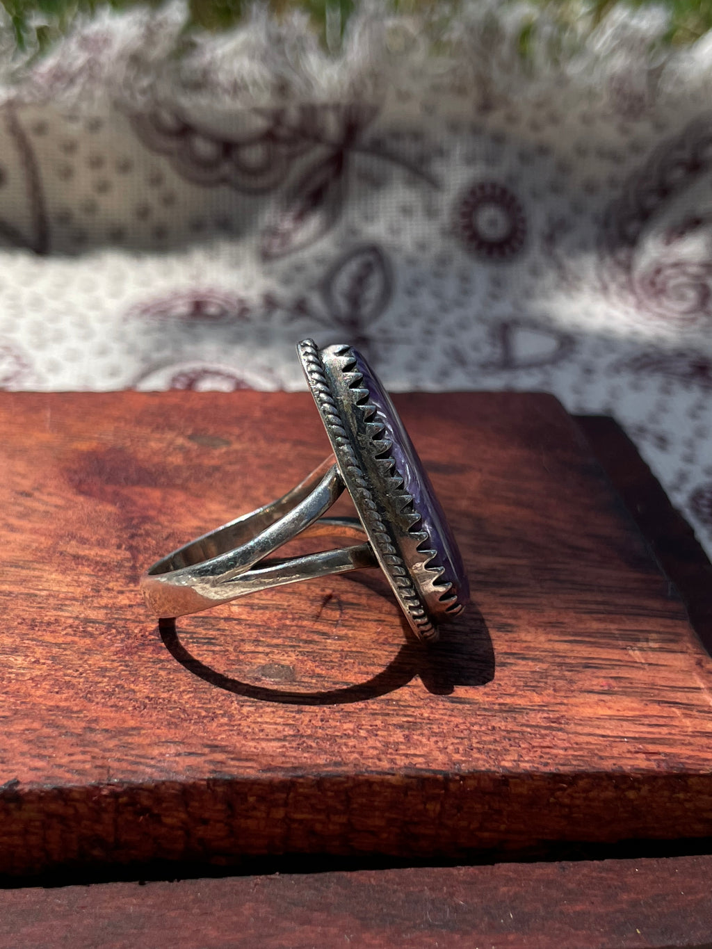 Charoite Ring Size 8 | 925 Sterling Silver D310