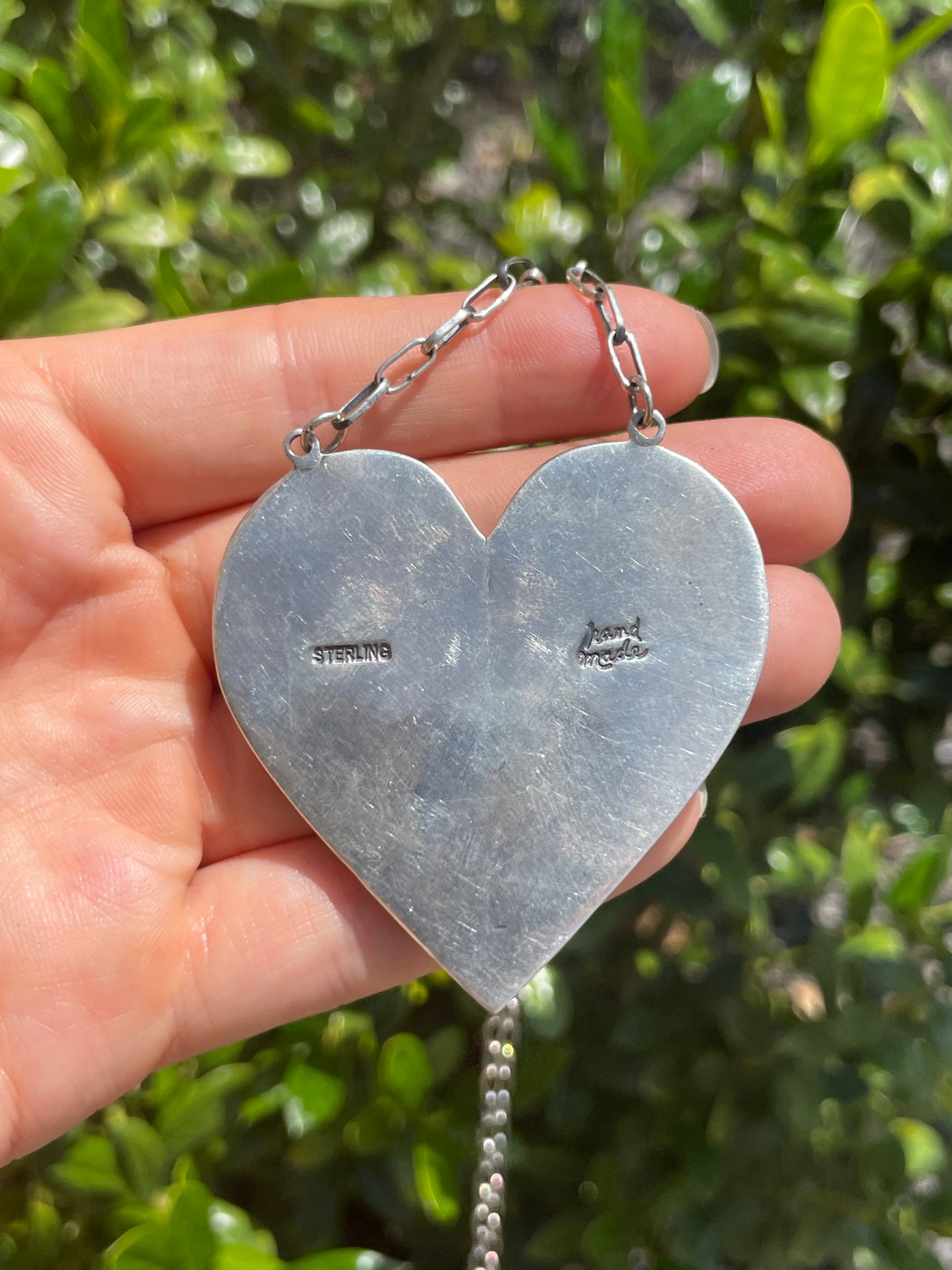 Turquoise Heart Necklace | 925 Sterling Silver D160