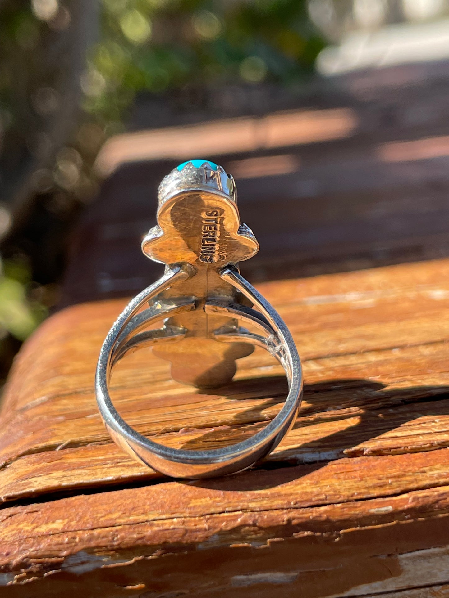 Turquoise Row Ring Size 6.5 | 925 Sterling Silver B940