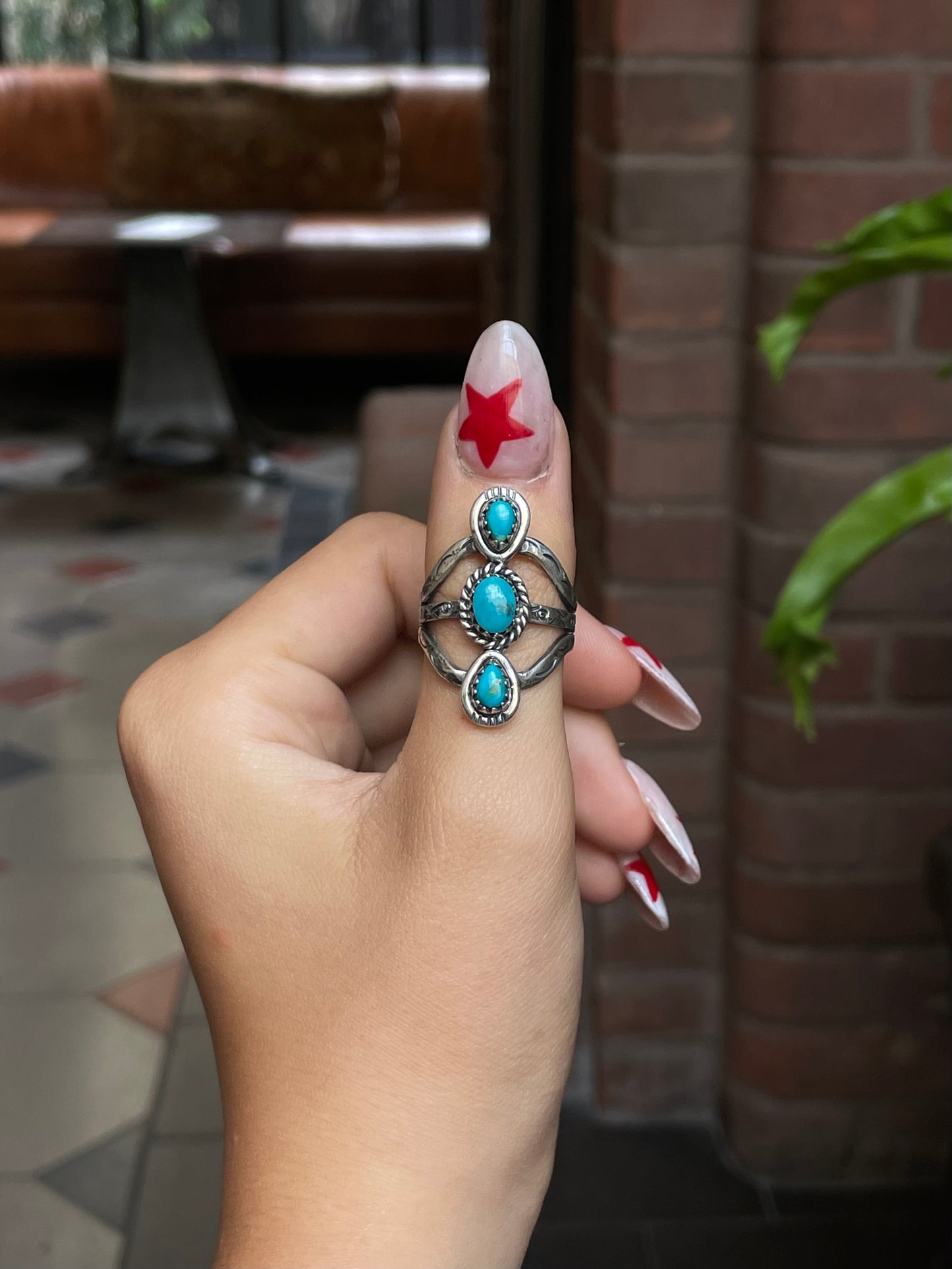 Kingman Turquoise Ring Size 10 | 925 Sterling Silver G510