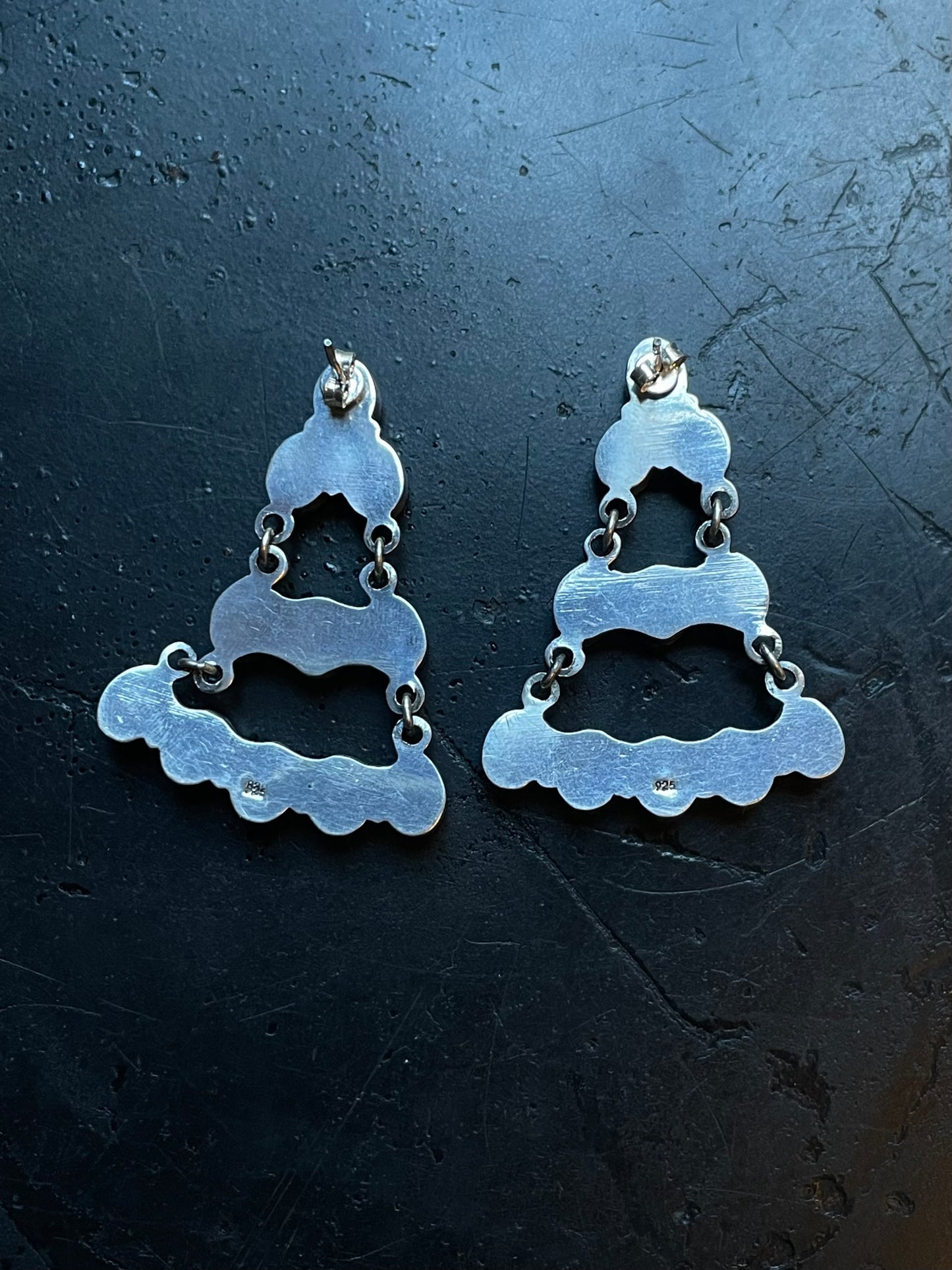 Kingman Turquoise Chandelier Earrings | 925 Sterling Silver E393