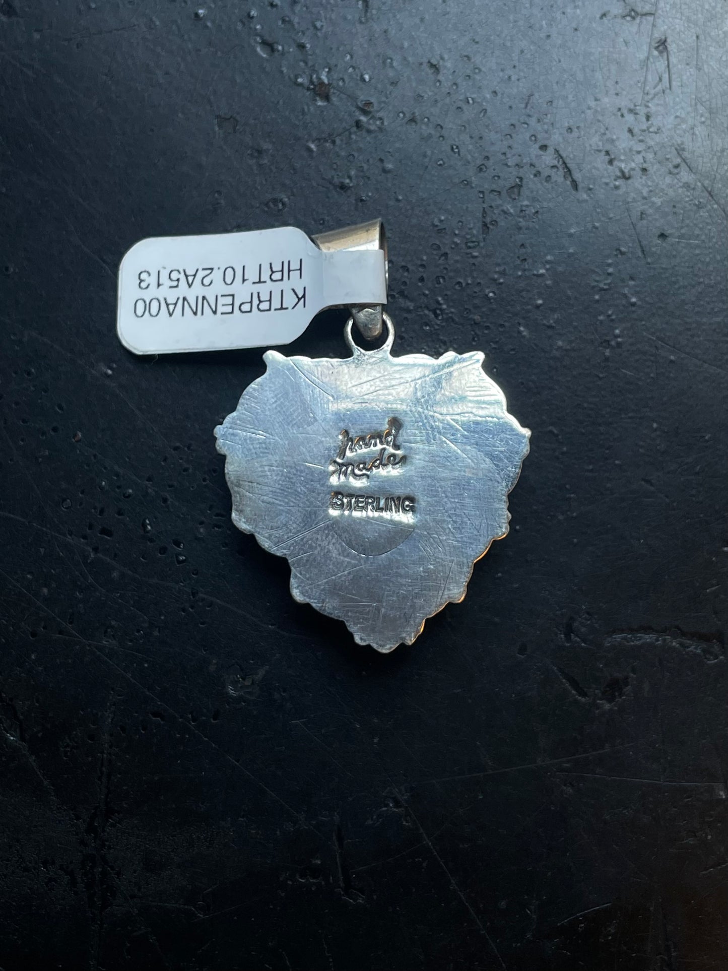 Heart Pendant in Kingman Turquoise | Sterling Silver | A513