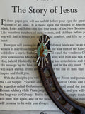 Turquoise Teardrop Sunburst Ring | 925 Sterling Silver Size 6.25 G814