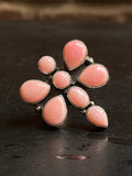 Pink Conch Dragonfly Ring Size 7 | 925 Sterling Silver E998