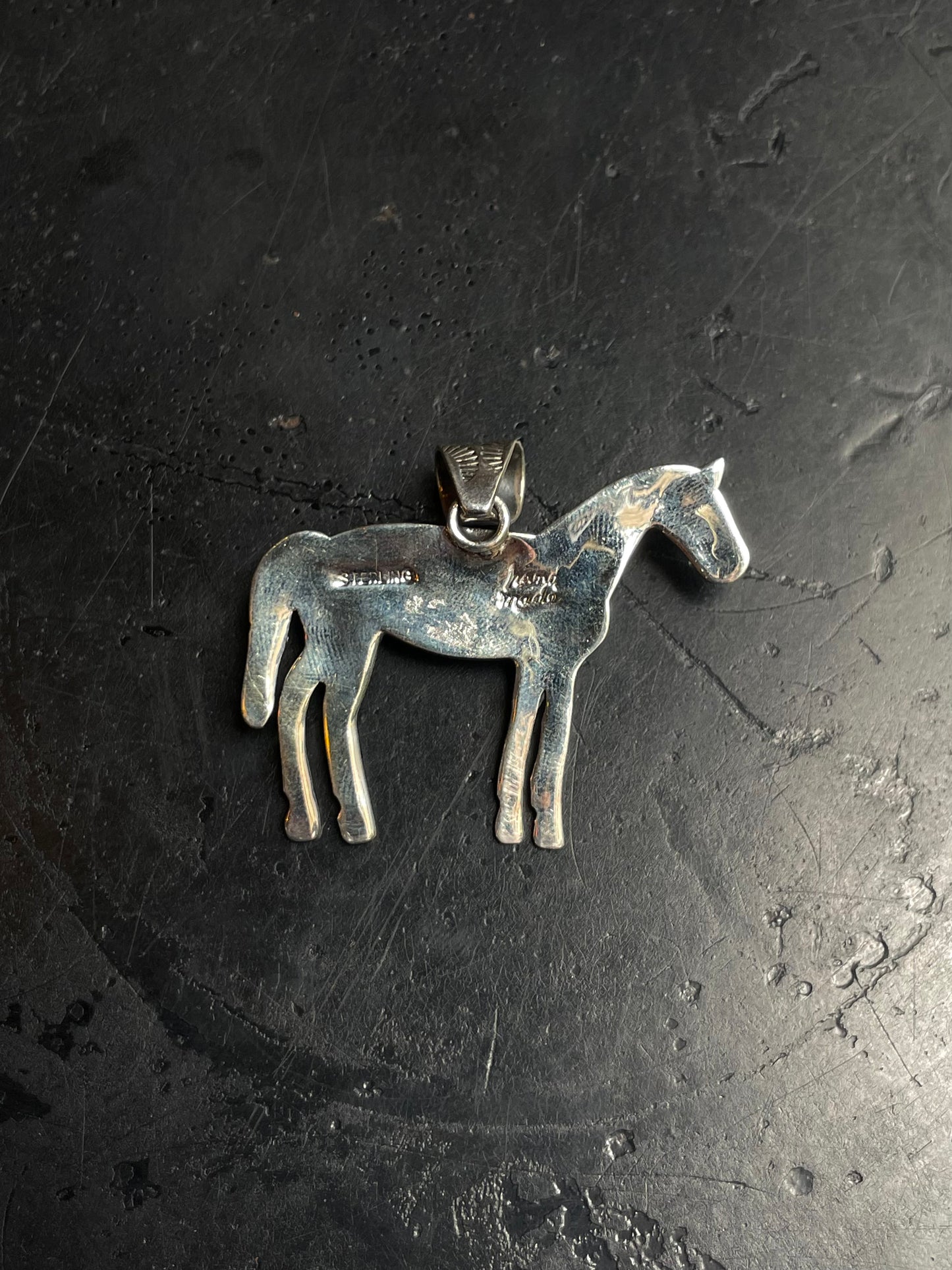 Spiny Oyster Horse Pendant | 925 Sterling Silver E268