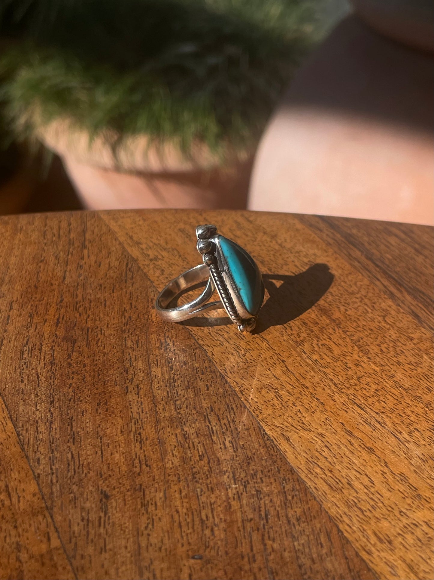 Turquoise Ring Size 9 | 925 Sterling Silver C868