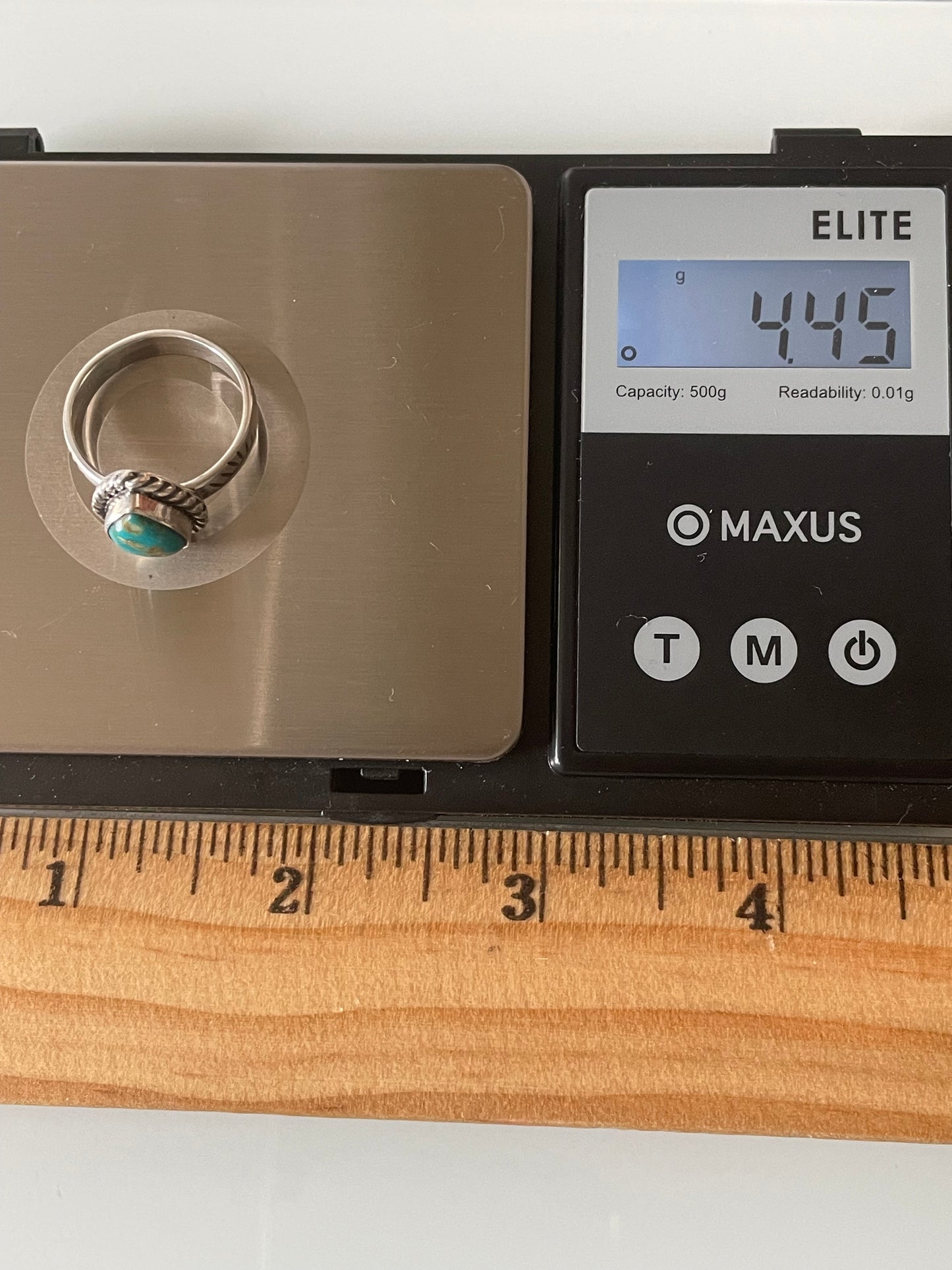 Turquoise Tear Drop Ring Size 6.75 | 925 Sterling Silver G284