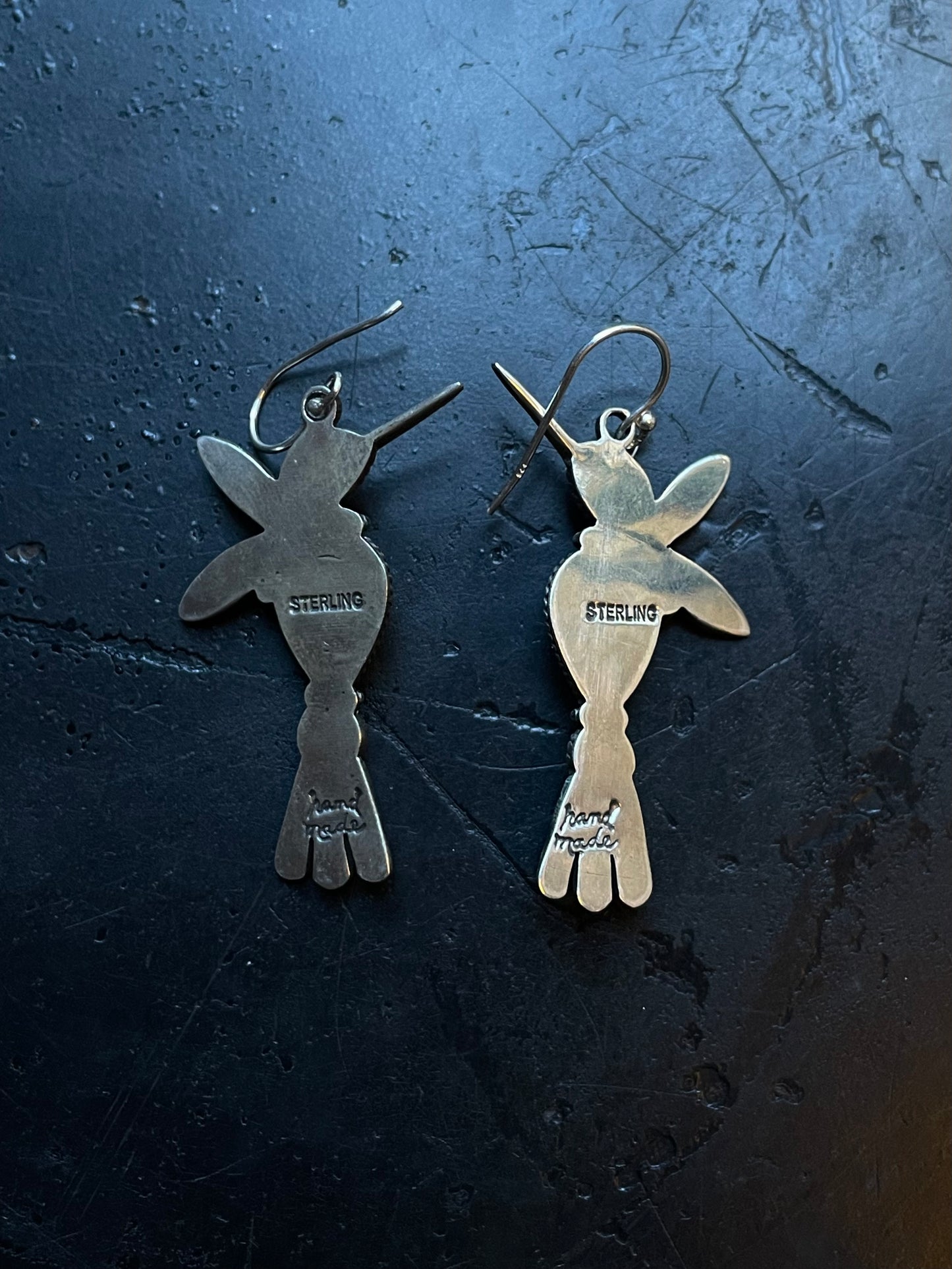 Turquoise Bird Hook Earrings | 925 Sterling Silver E403