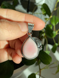 Pink Conch Teardrop Pendant | Sterling Silver 925 B817