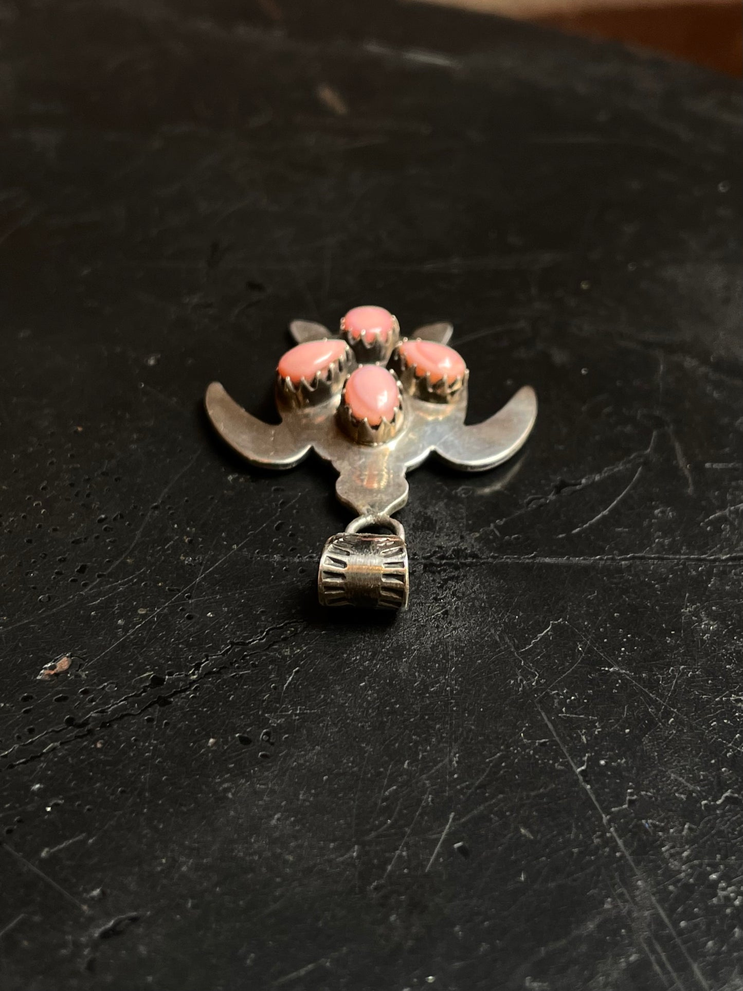 Pink Conch Turtle Pendant | 925 Sterling Silver C994