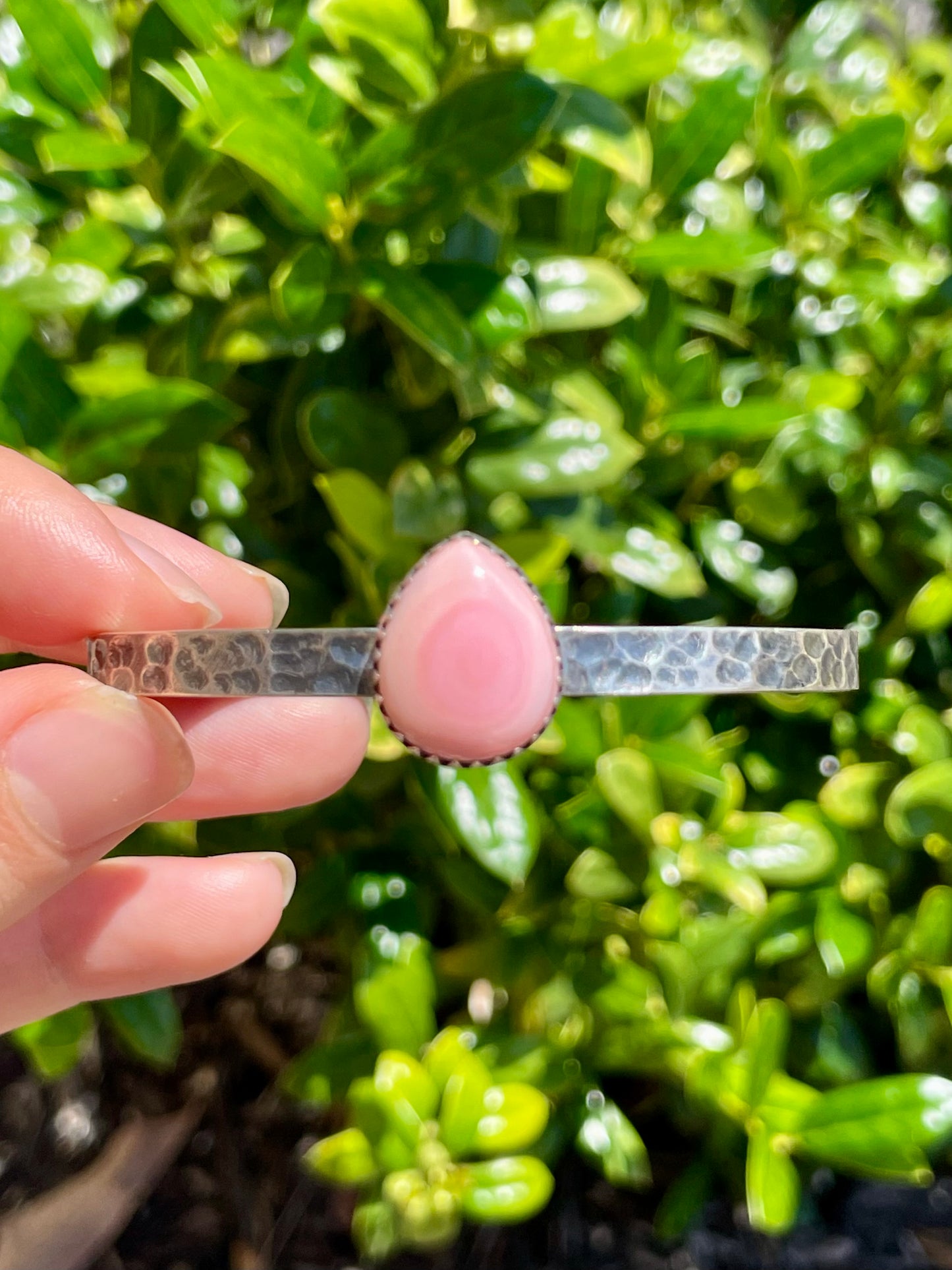 Pink Conch Cuff Bracelet | 925 Sterling Silver D150