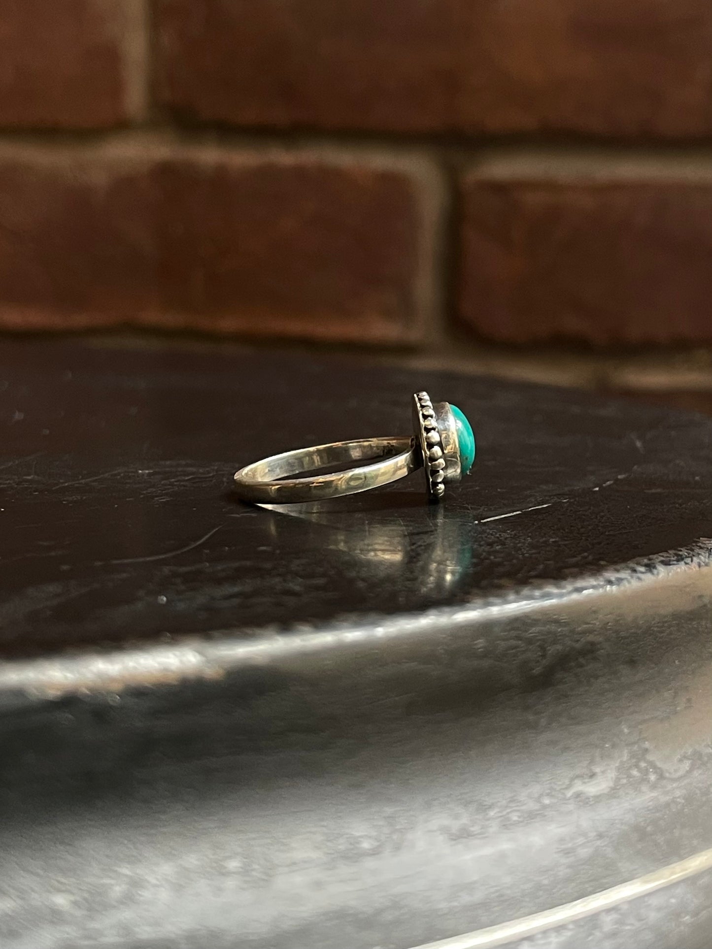 Kingman Turquoise Ring Size 8 | 925 Sterling Silver E736