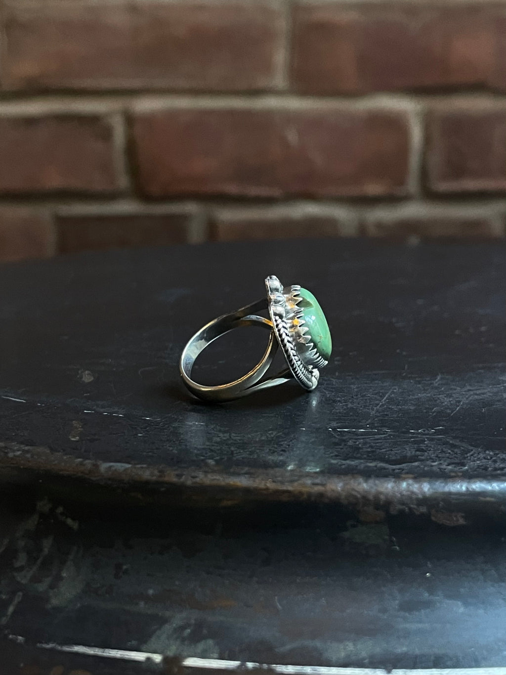 Turquoise Heart Ring | 925 Sterling Silver Size 8 E464