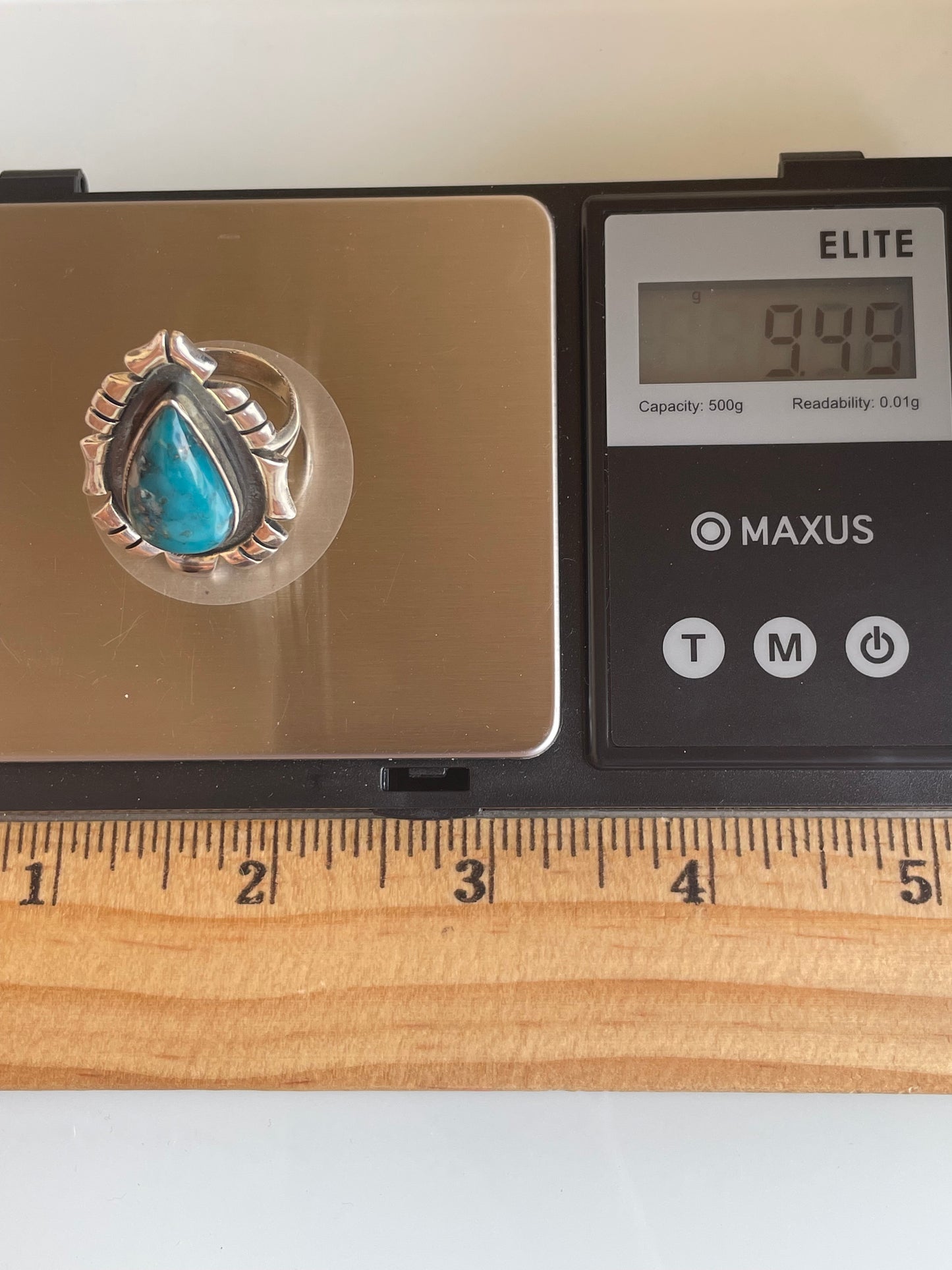Kingman Turquoise Ring Size 6.75 | 925 Sterling Silver G495