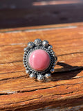 Pink Conch Ring Size 6 | 925 Sterling Silver B921