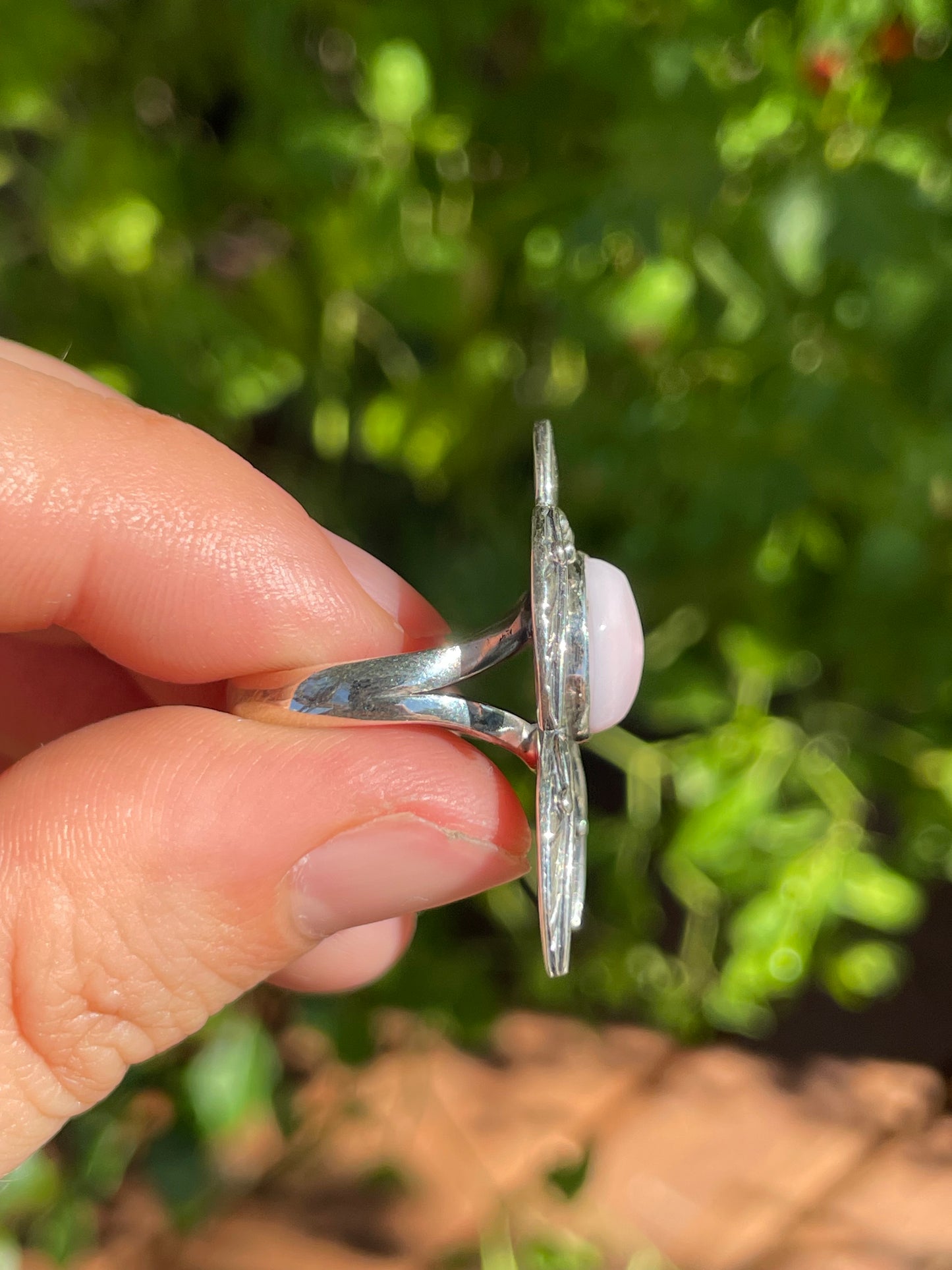 Pink Conch Turtle Ring | 925 Sterling Silver | Size 6.5 Z15