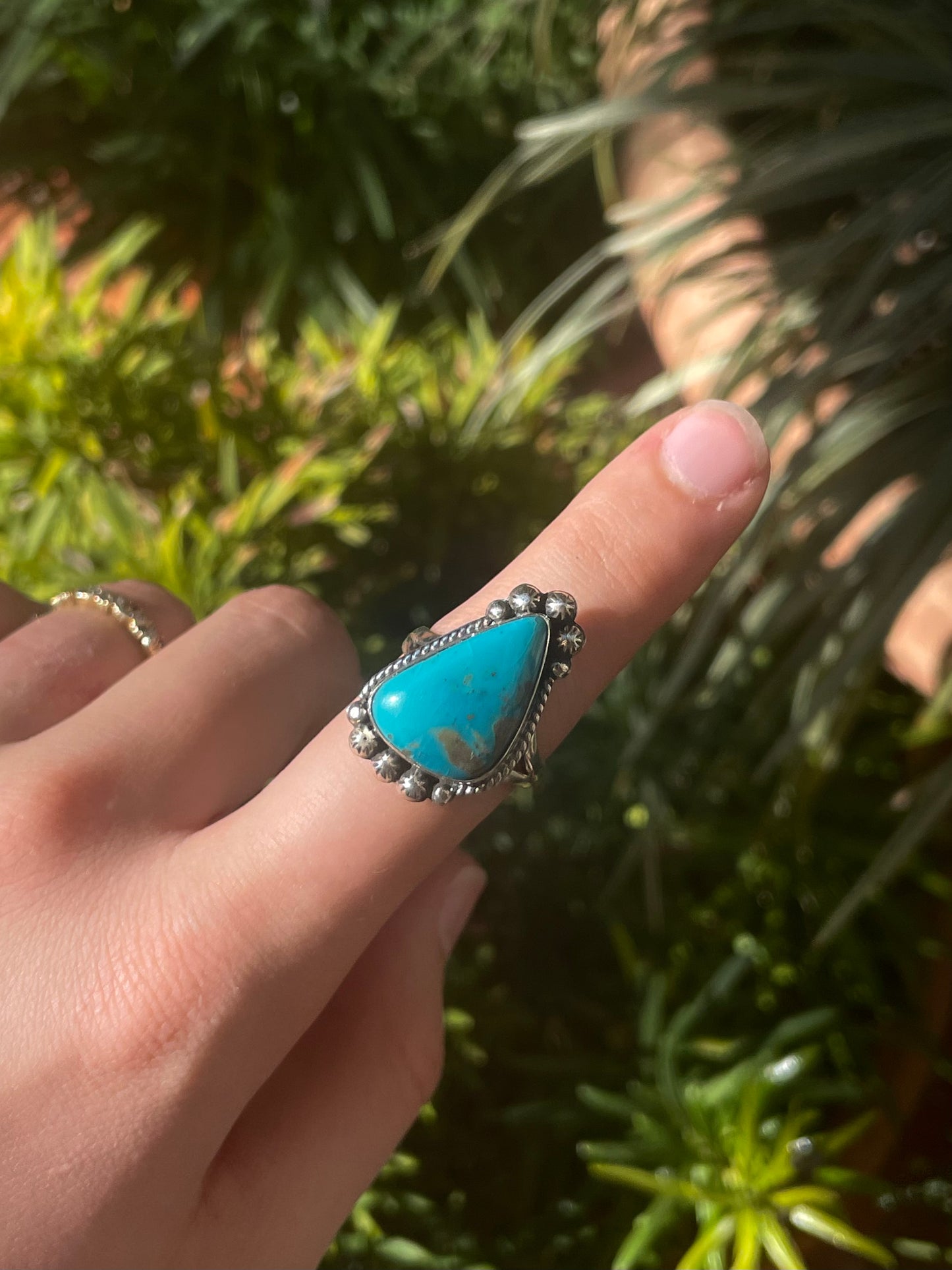 Turquoise Ring Size 9 | 925 Sterling Silver C868