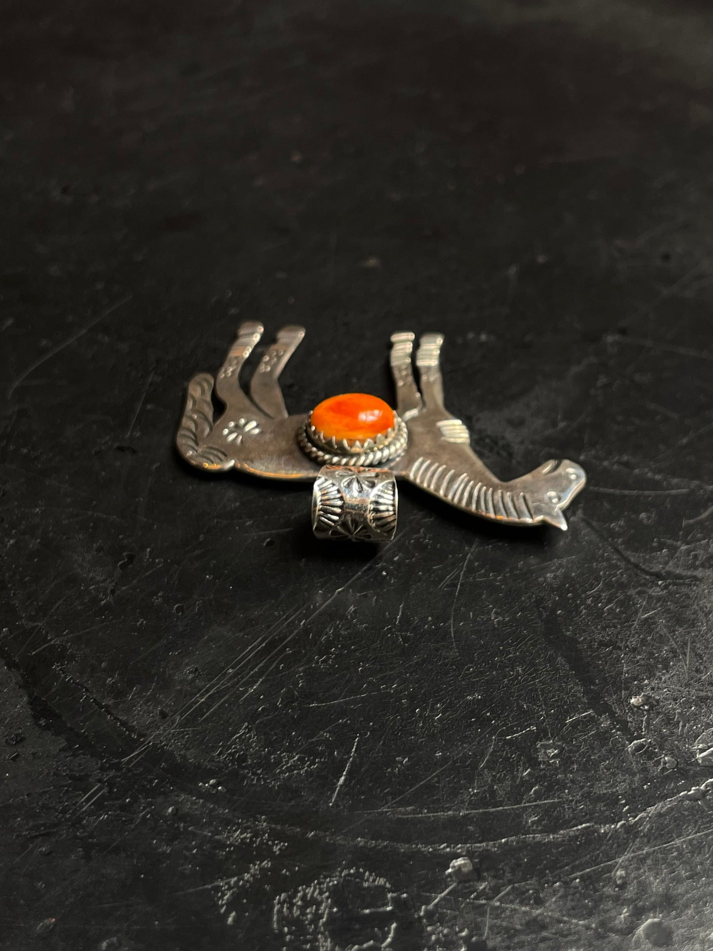 Spiny Oyster Horse Pendant | 925 Sterling Silver E268