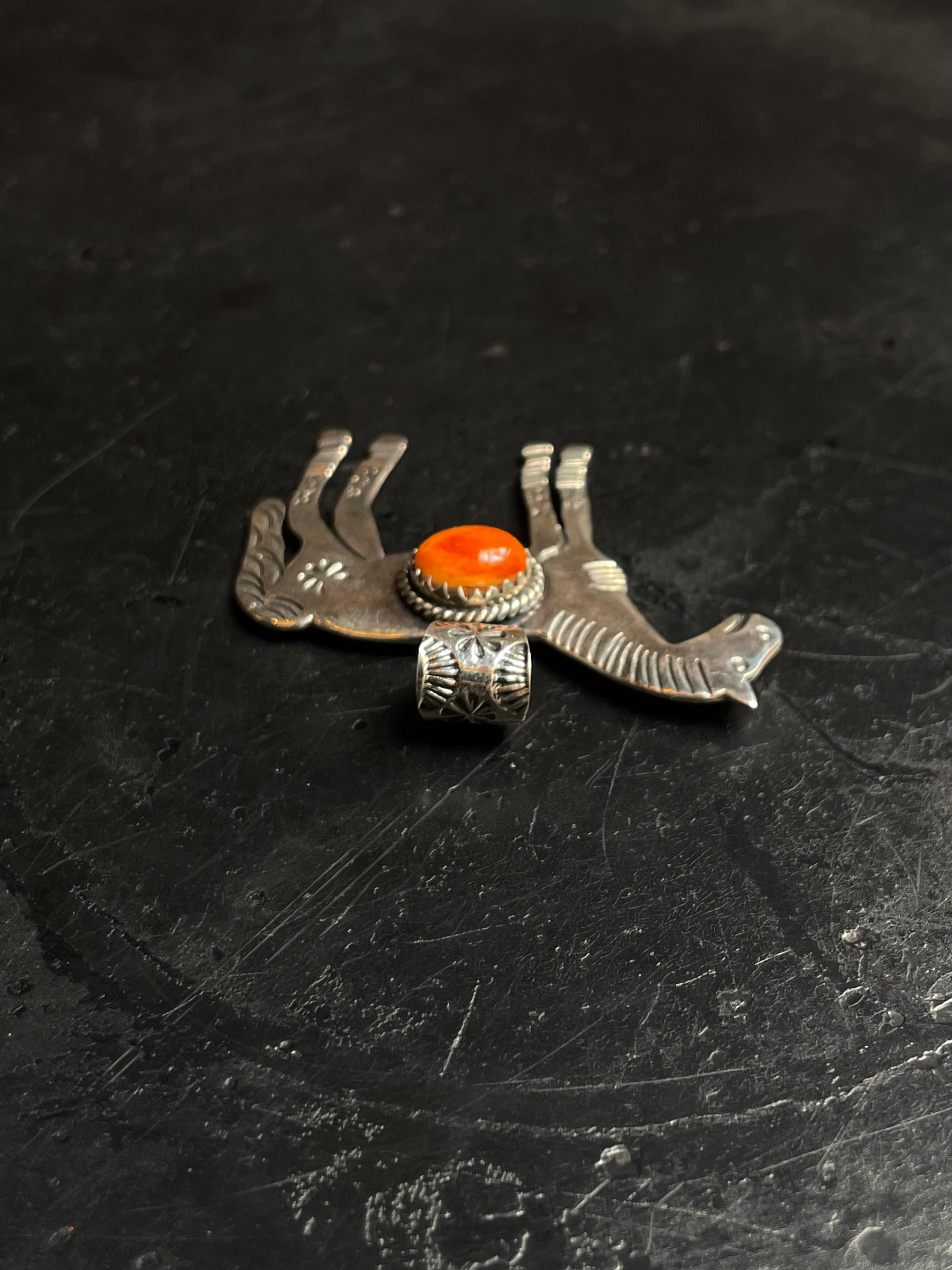 Spiny Oyster Horse Pendant | 925 Sterling Silver E268