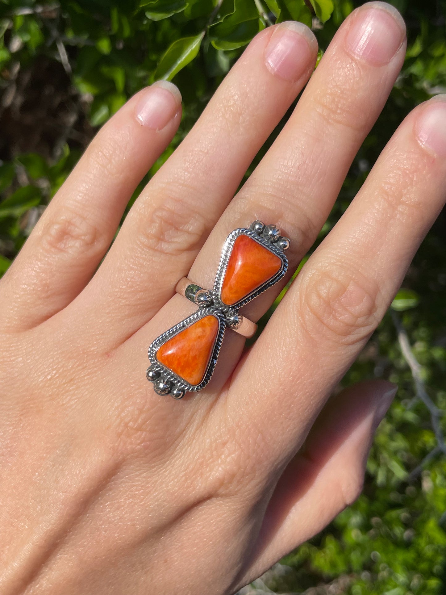 Spiny Oyster Ring Size 6.75 | 925 Sterling Silver B579
