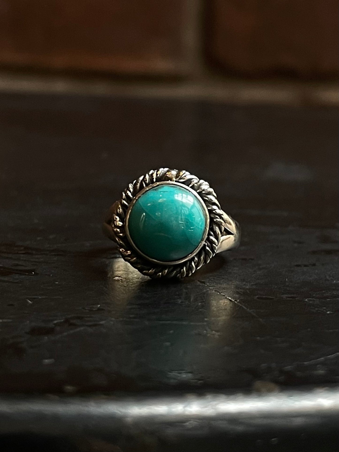 Kingman Turquoise Ring Size 6 | 925 Sterling Silver Southwest E213