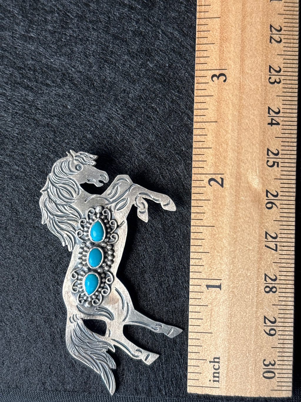 Turquoise Horse Pendant | 925 Sterling Silver M006