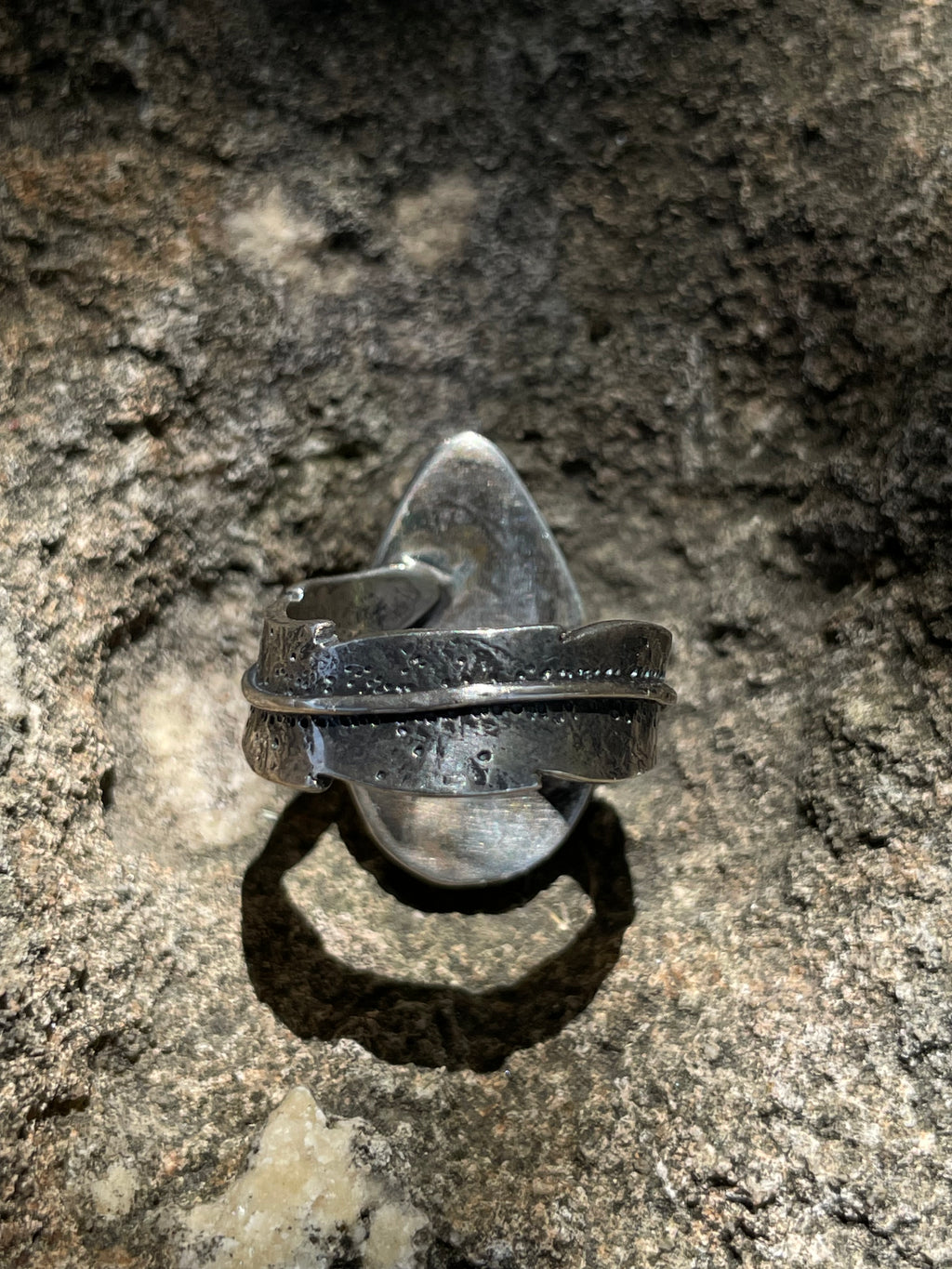 Pink Conch Teardrop Ring Size 7 | 925 Sterling Silver D268