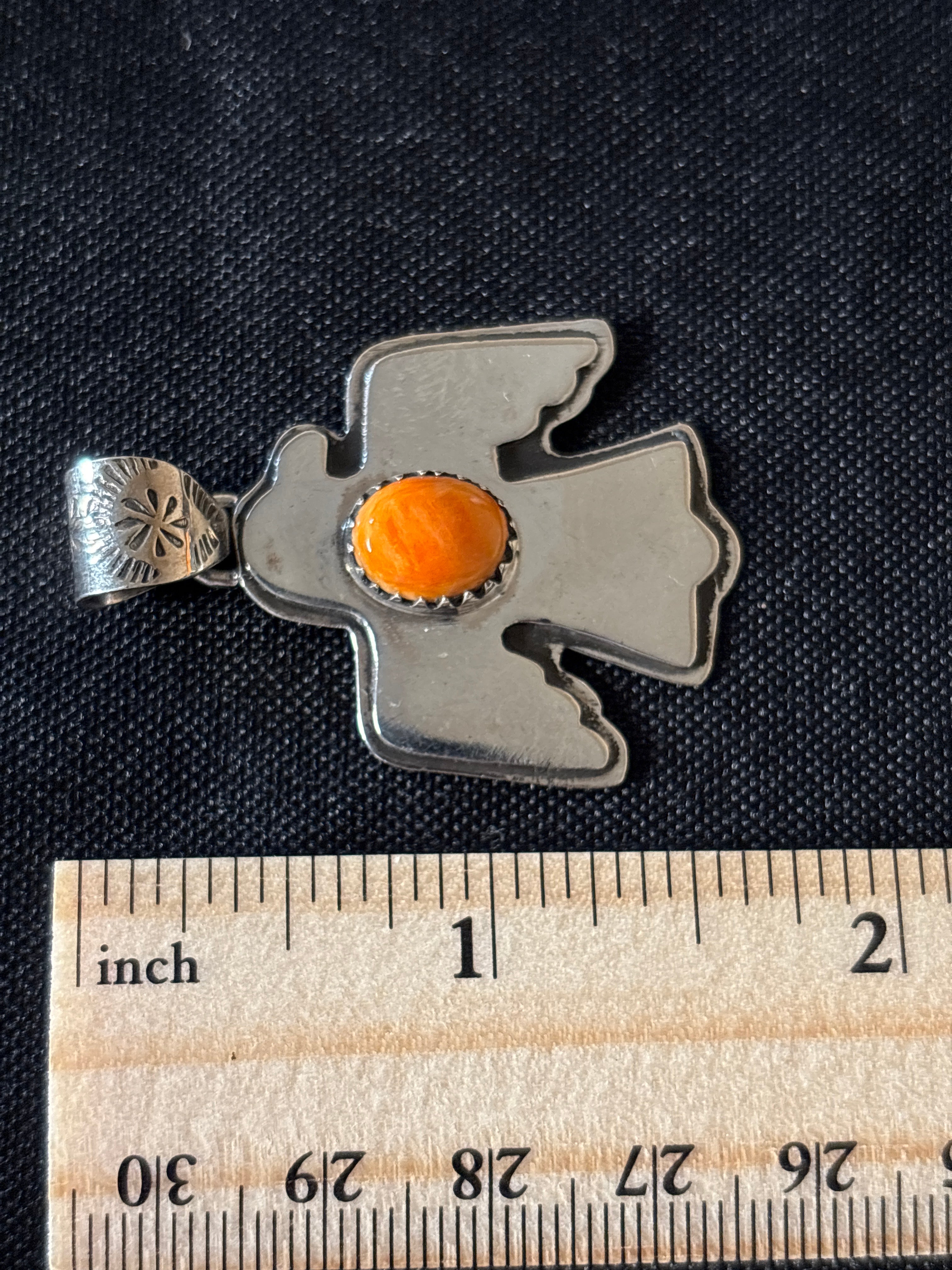 Spiny Oyster Thunderbird Pendant | Sterling Silver 925 C776