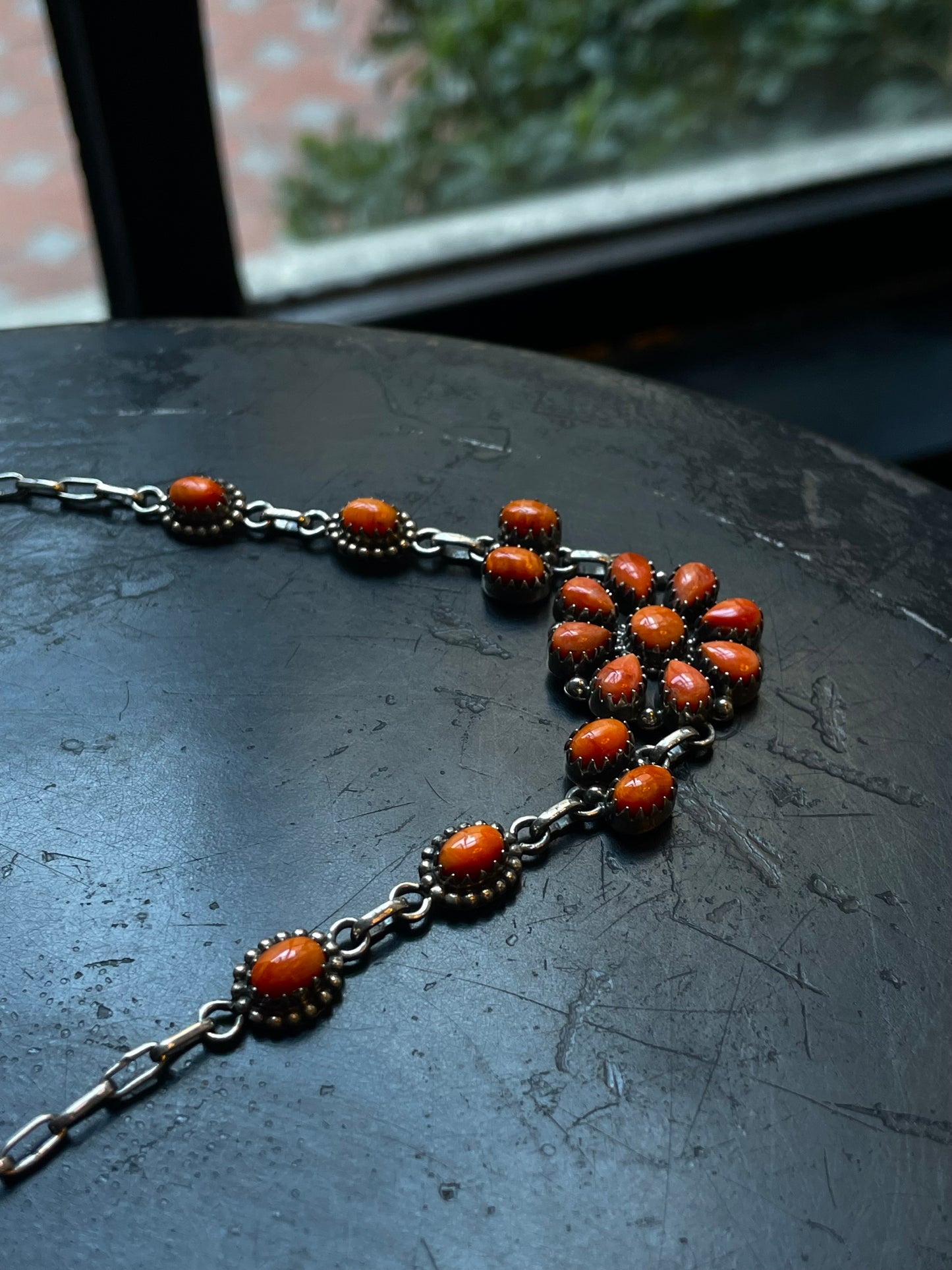 Spiny Oyster Flower Necklace | 925 Sterling Silver E365