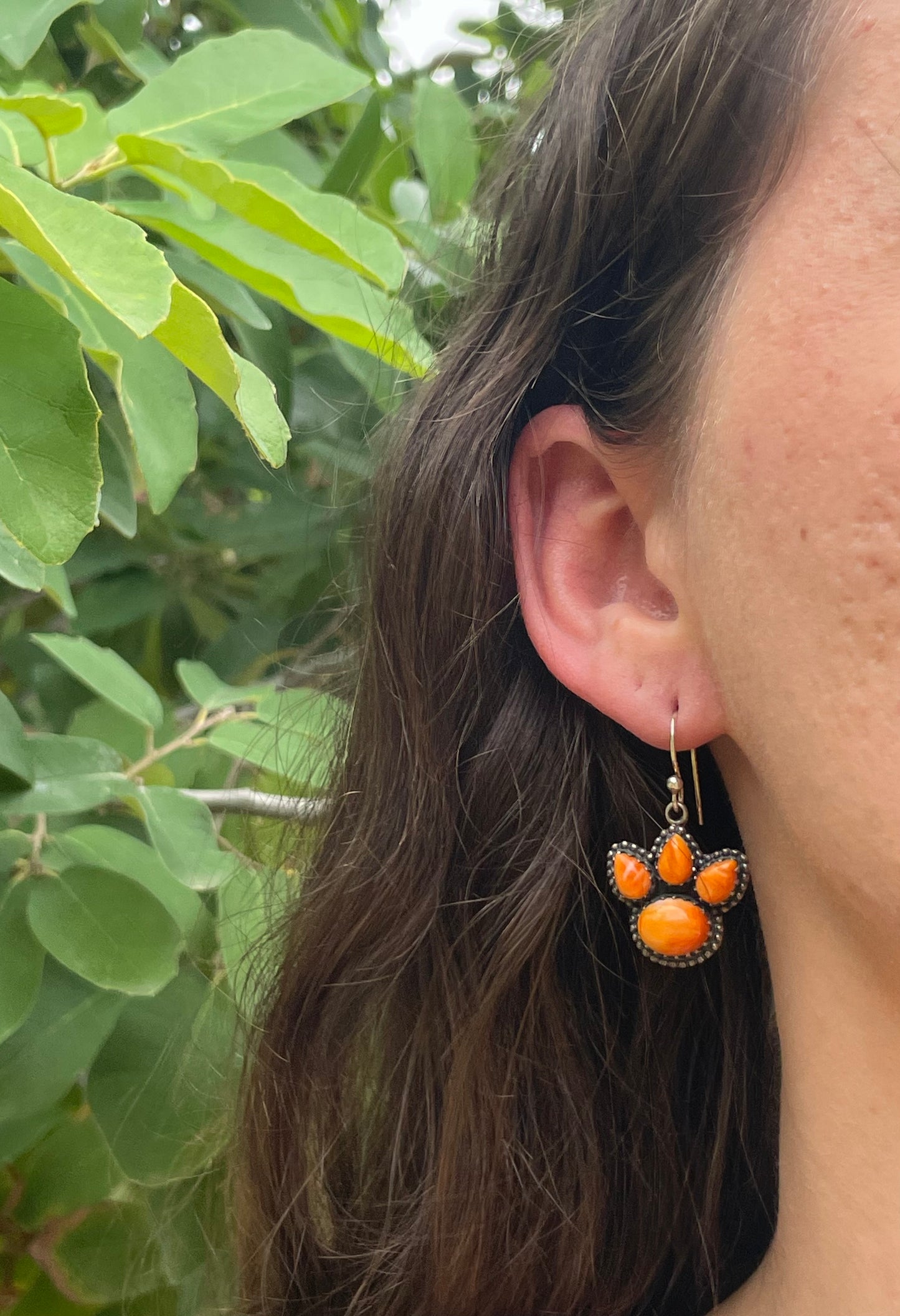 Spiny Oyster Hook Earrings | 925 Sterling Silver D196