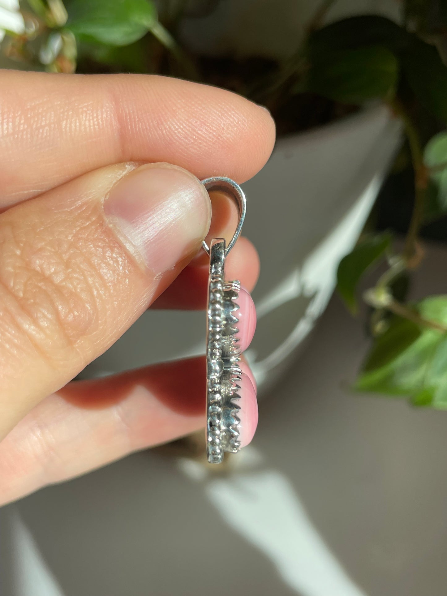 Pink Conch Butterfly Pendant | Sterling Silver 925 B776