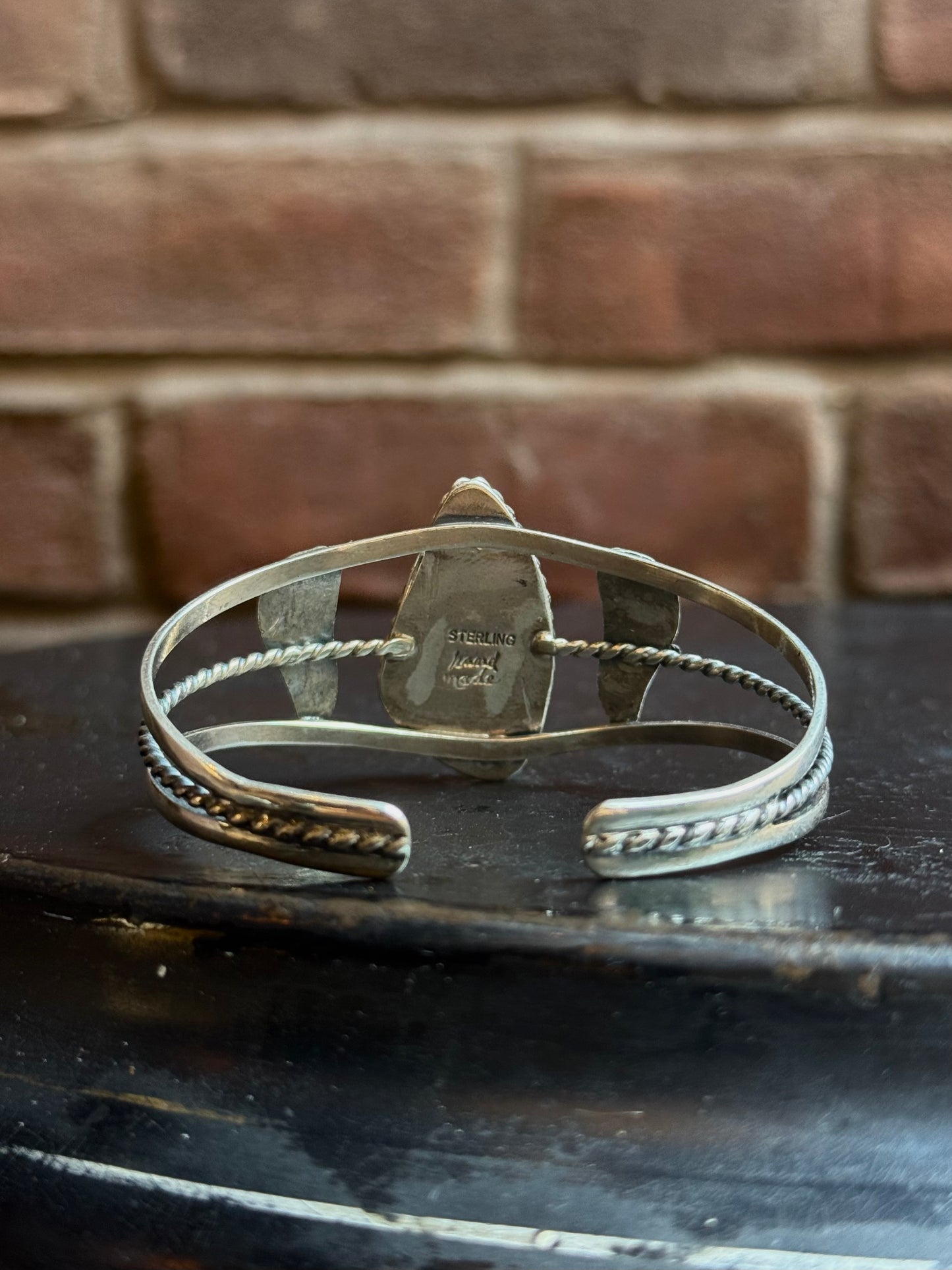 Asymmetrical Turquoise Cuff Bracelet | Sterling Silver | A852