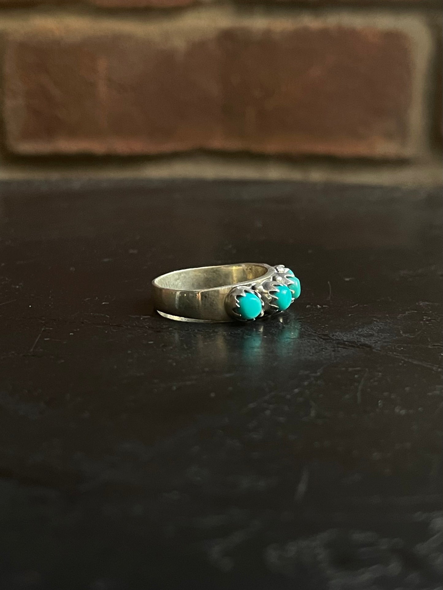 Kingman Turquoise Ring | Sterling Silver | Size 7 G372