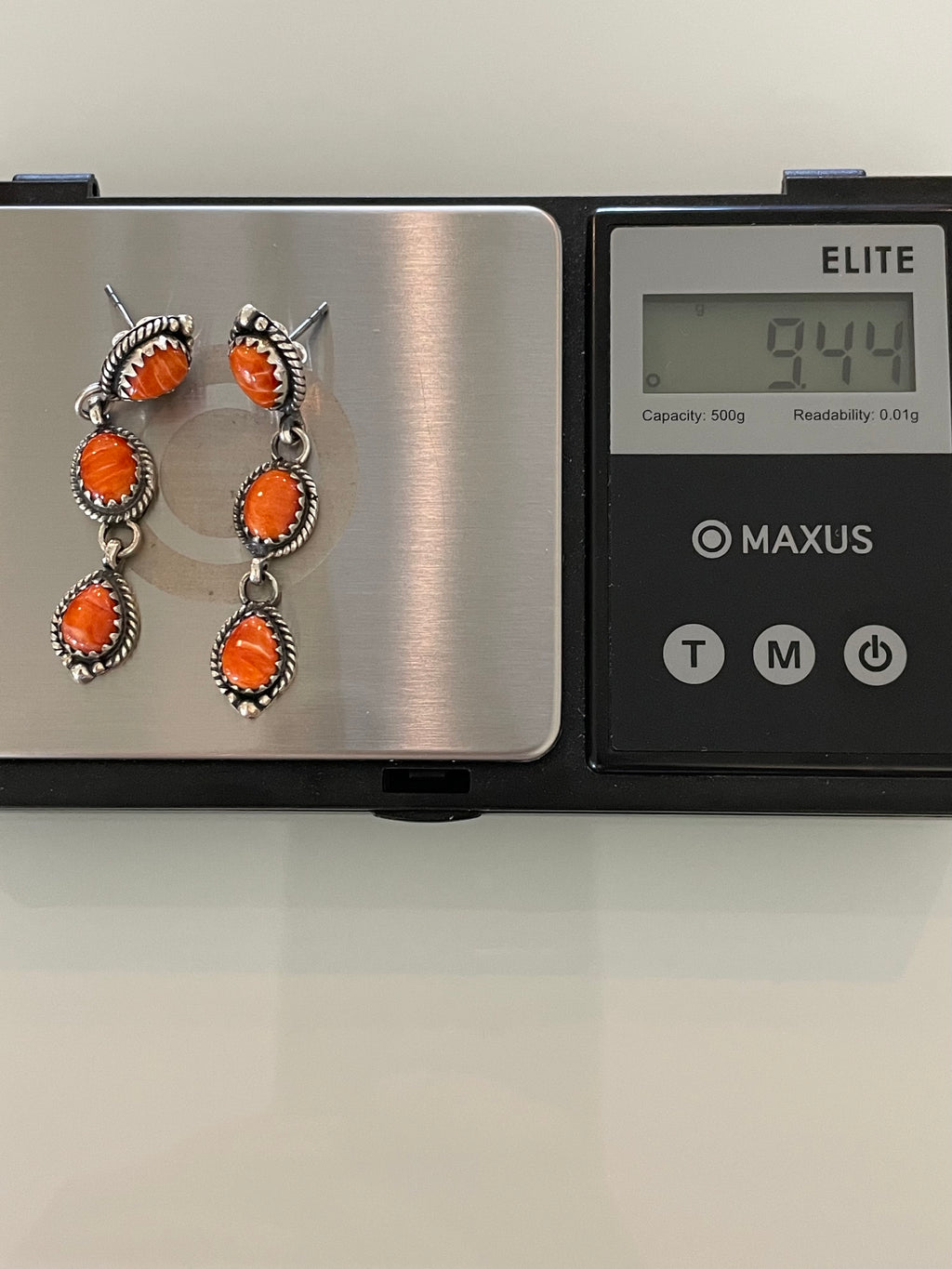 Spiny Oyster Triple Drop Stud Earrings | 925 Sterling Silver G719