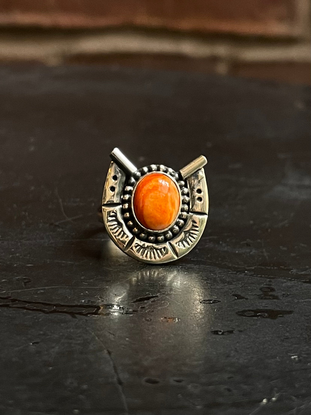 Spiny Oyster Ring Size | 925 Sterling Silver Southwest E182