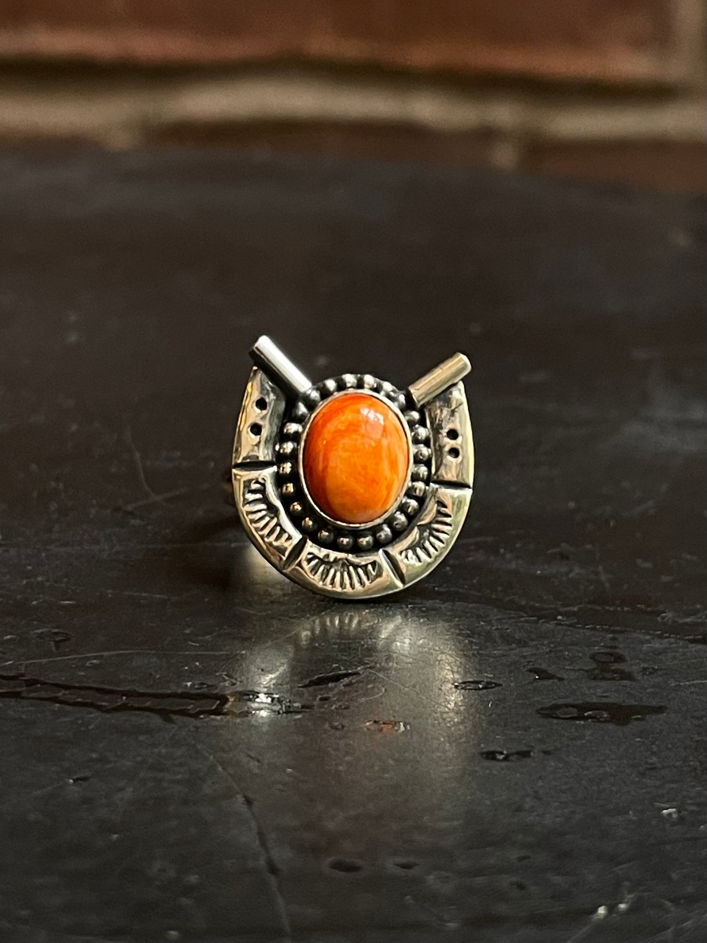 Spiny Oyster Ring Size | 925 Sterling Silver Southwest E182