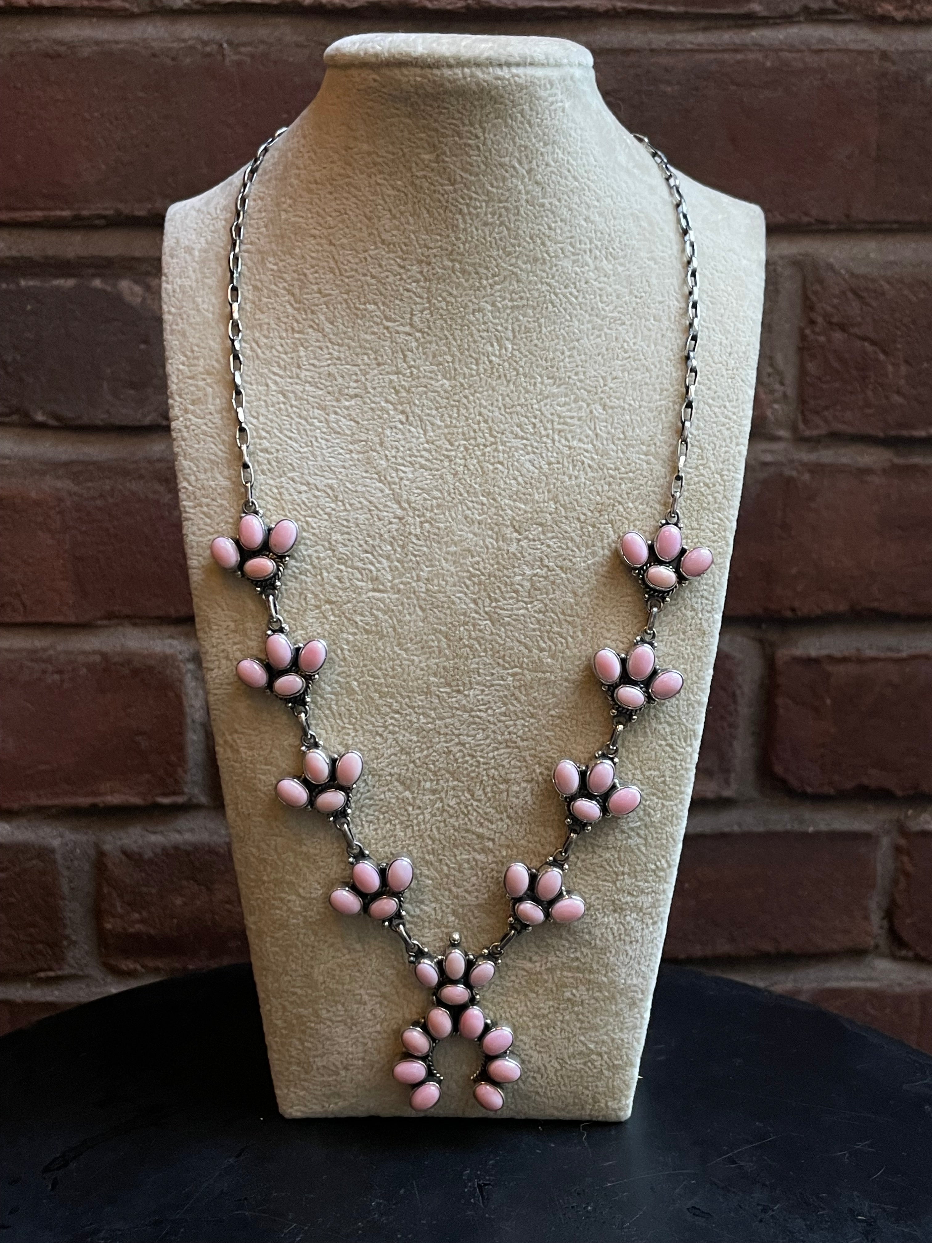 Pink Conch Naja Necklace | 925 Sterling Silver E333