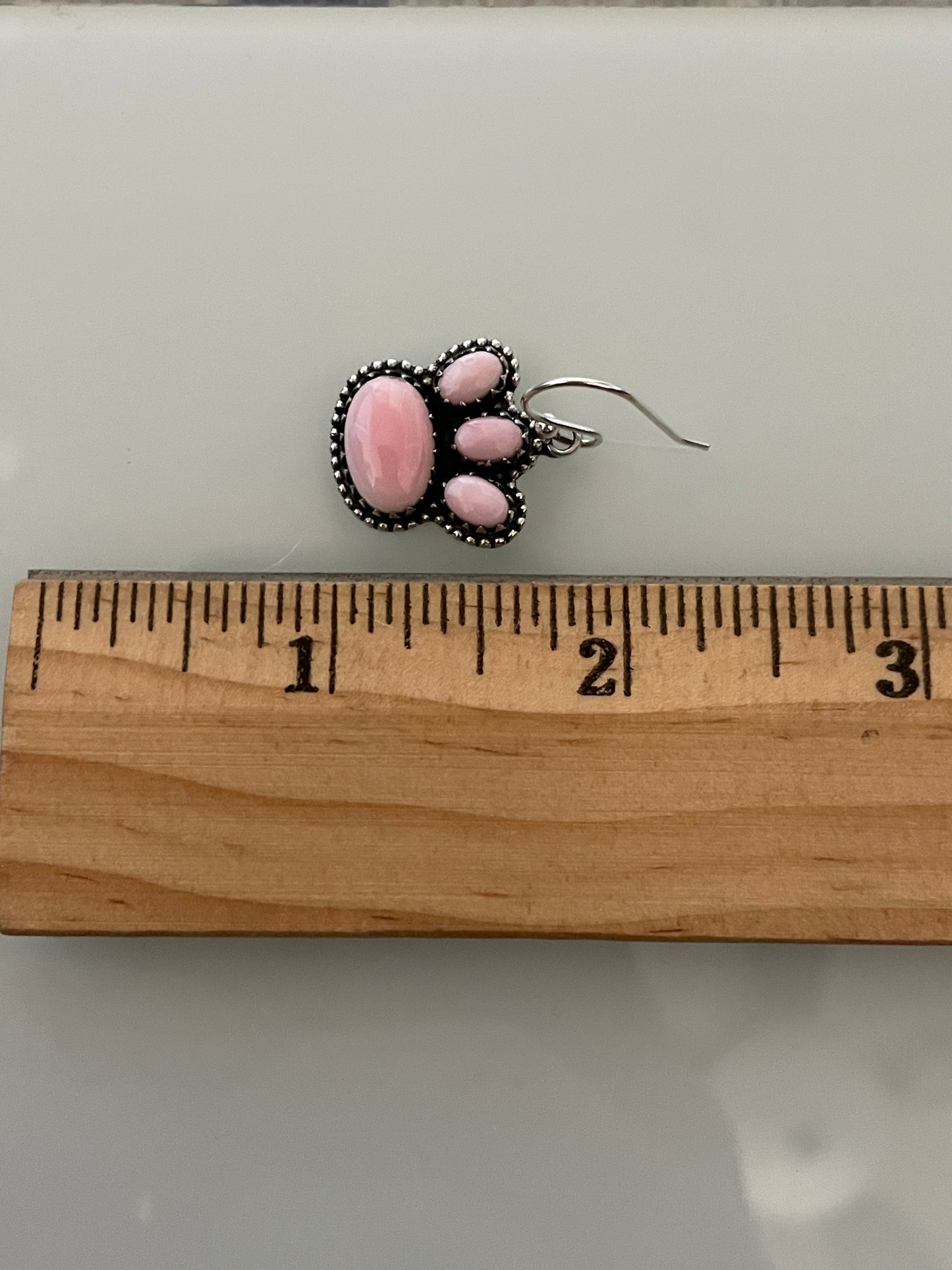 Pink Conch Paw Earrings | 925 Sterling Silver E387