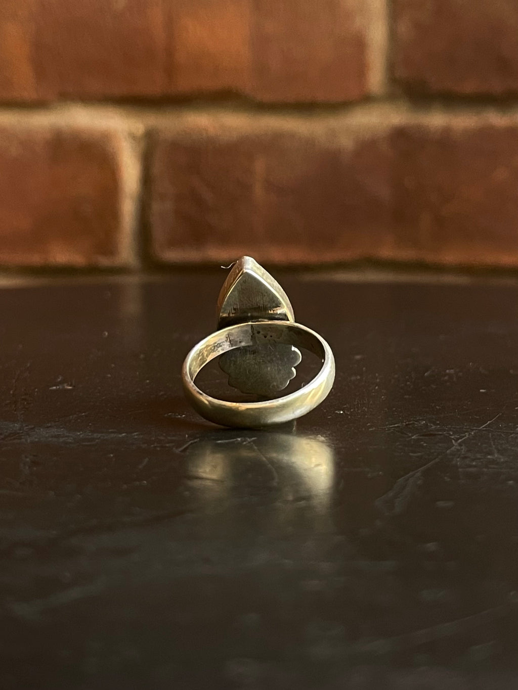 Spiny Oyster Tear Drop Ring Size 7 | 925 Sterling Silver G543
