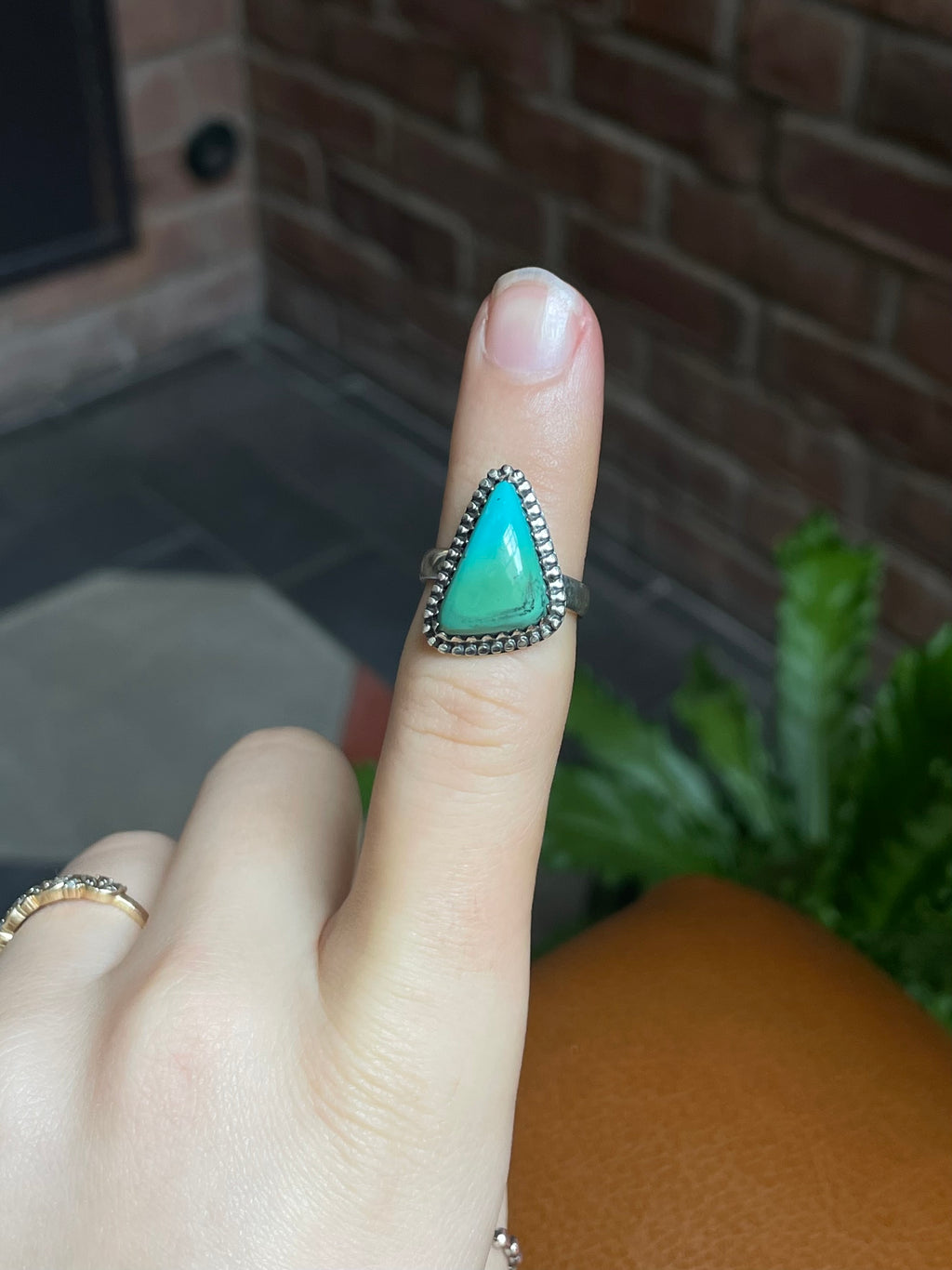 Turquoise Ring | 925 Sterling Silver Size 6 E441