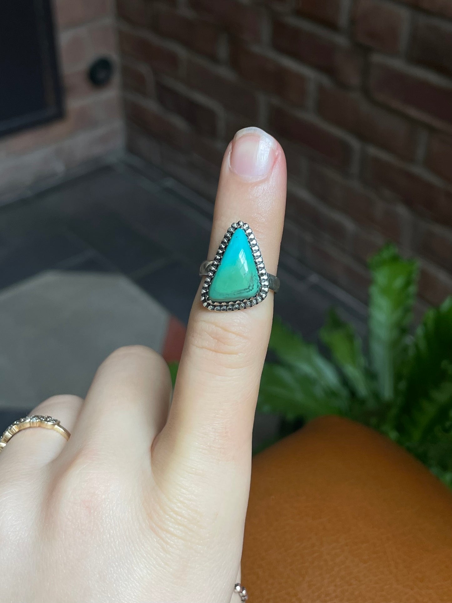 Turquoise Ring | 925 Sterling Silver Size 6 E441
