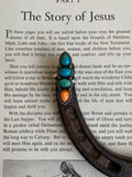 Turquoise & Spiny Oyster Four-Stone Ring | 925 Sterling Silver Size 6 G821
