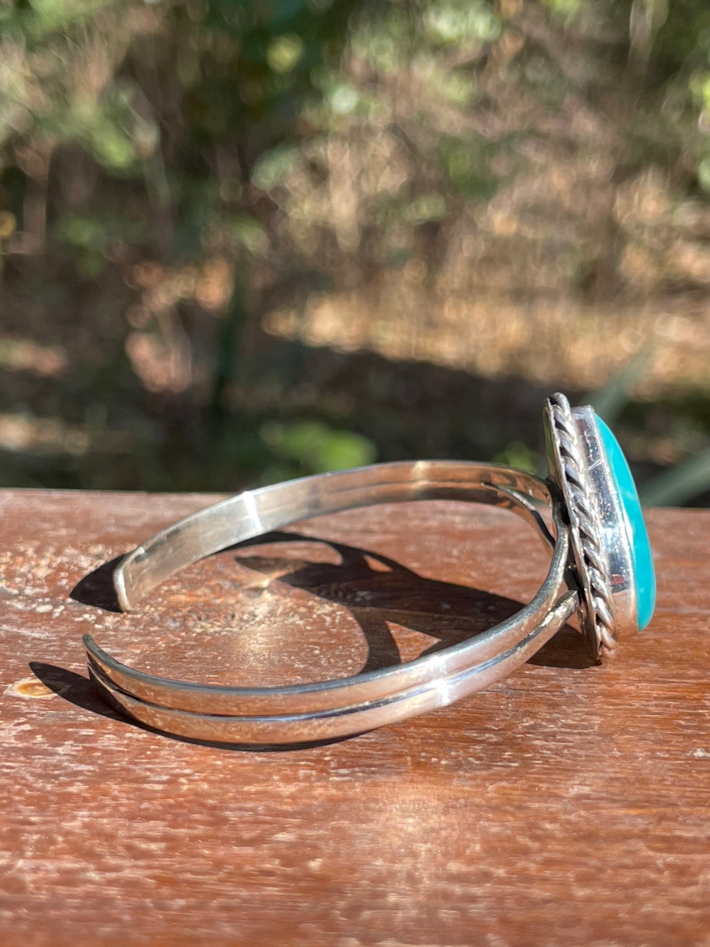 Kingman Turquoise Cuff Bracelet | 925 Sterling Silver D116