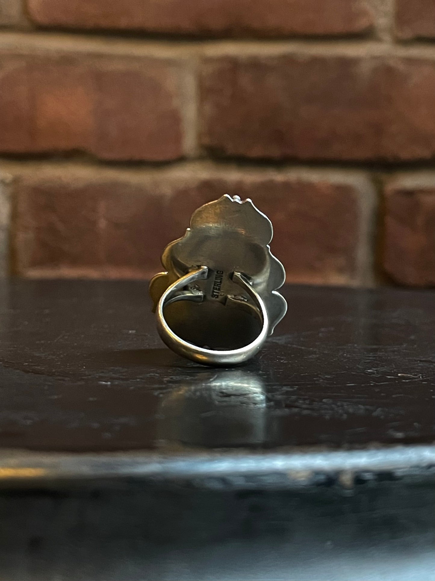 Turquoise Tear Drop Ring Size 8.5 | 925 Sterling Silver G265
