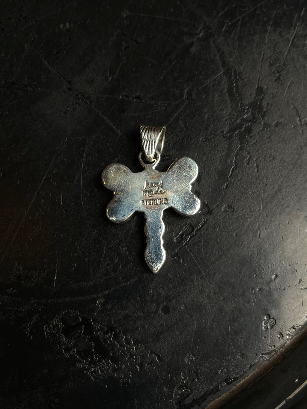 Spiny Oyster Dragonfly Pendant | 925 Sterling Silver C964